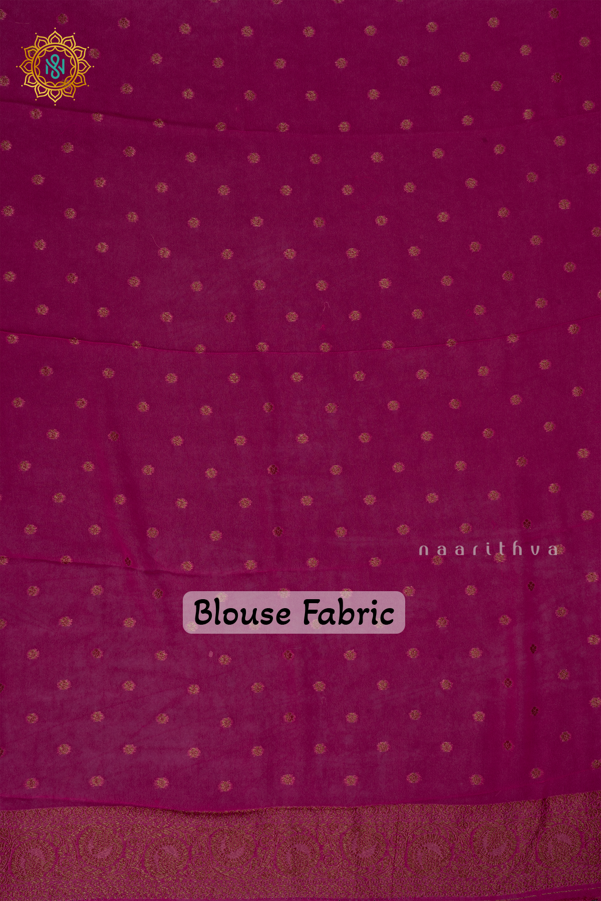 Aqua Blue With Pink Semi Banarasi Georgette Saree Allover Zari Buttas On The Body With Contrast Zari Border & Pallu