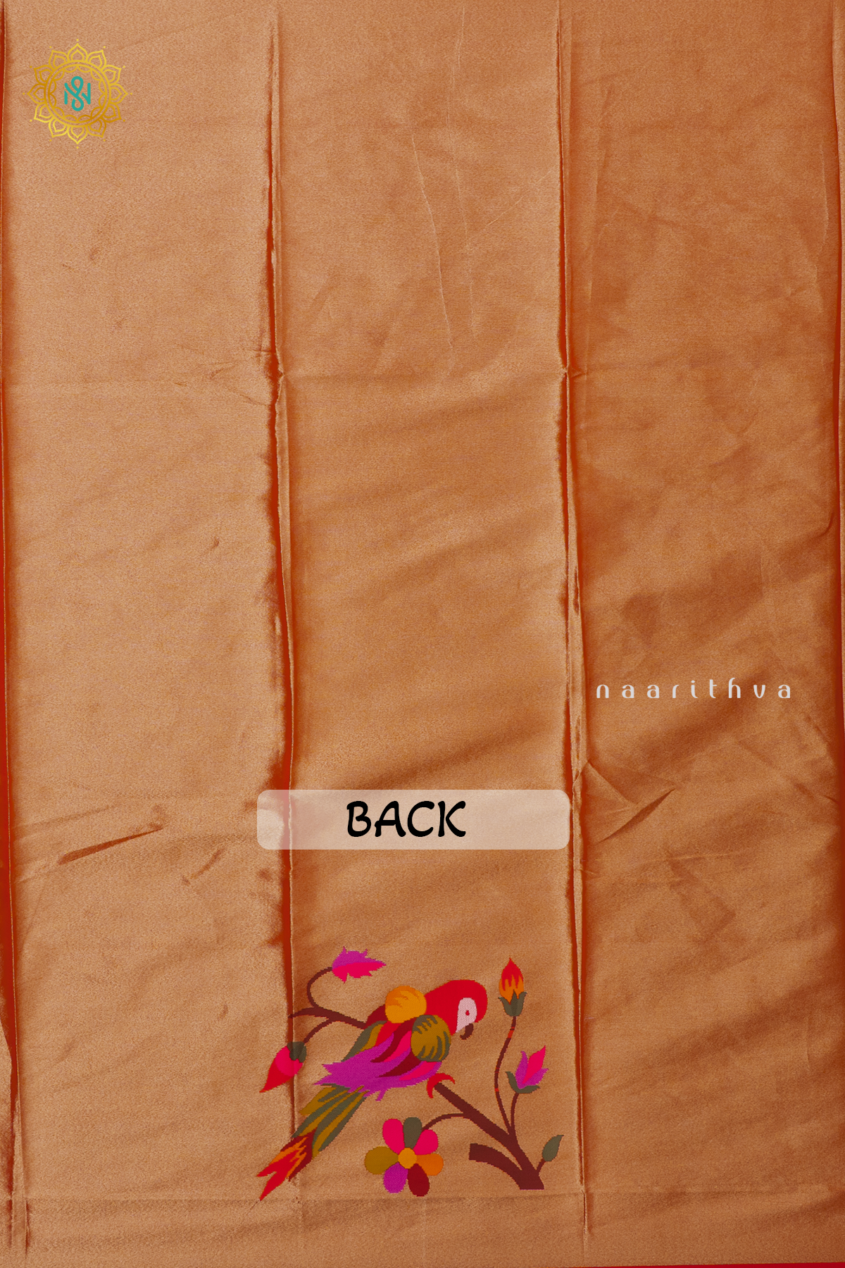 RED - SEMI SILK PAITHANI BIT