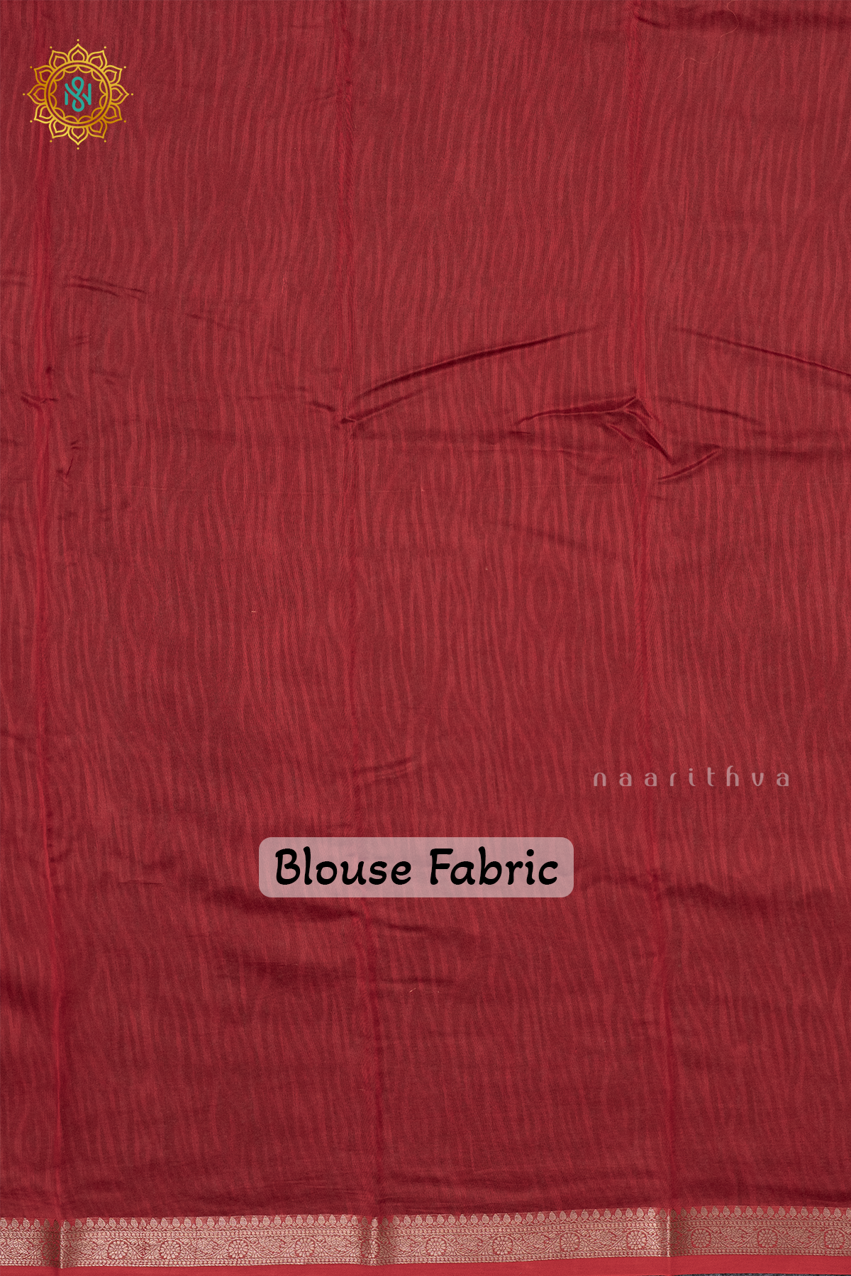 OFF WHITE WITH RED - CHANDERI SLK COTTON