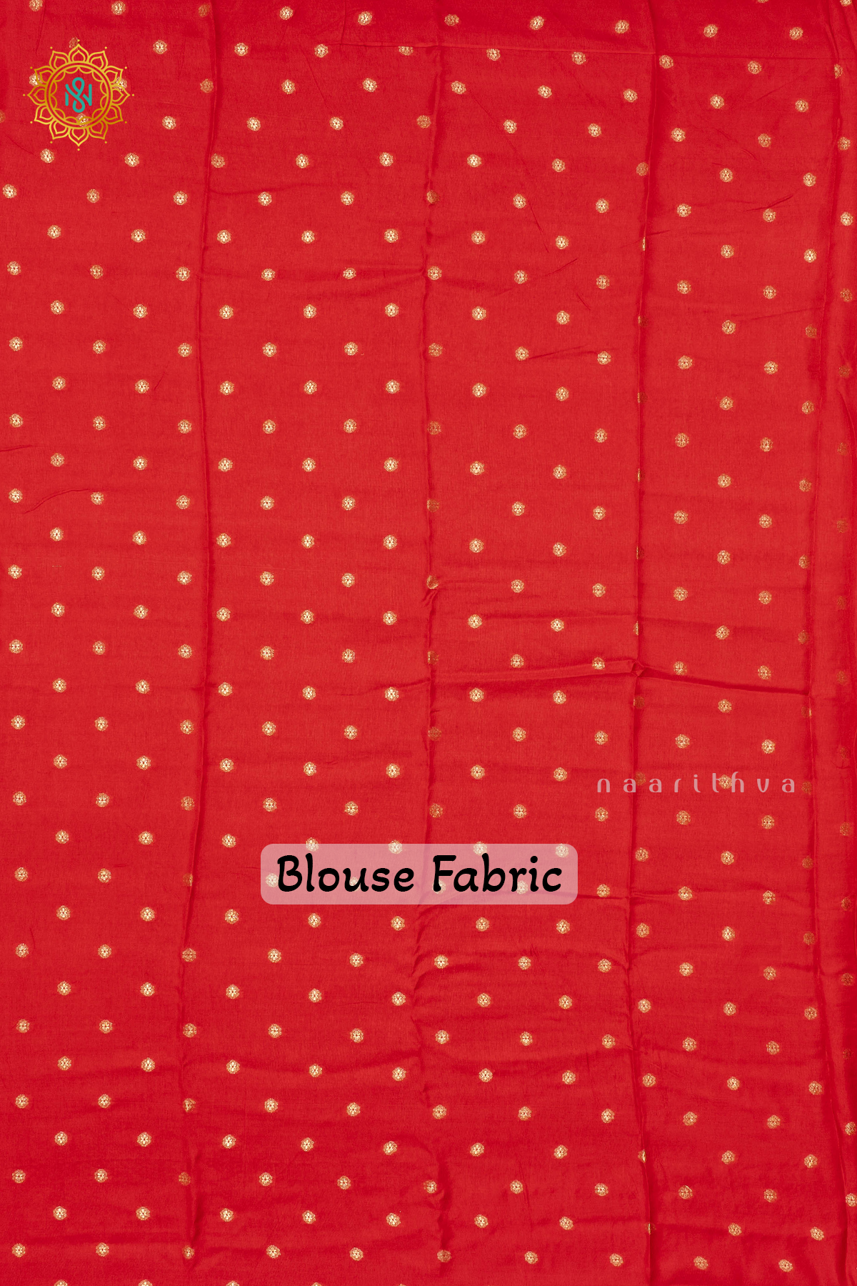 BLACK WITH RED - SEMI CREPE SILK