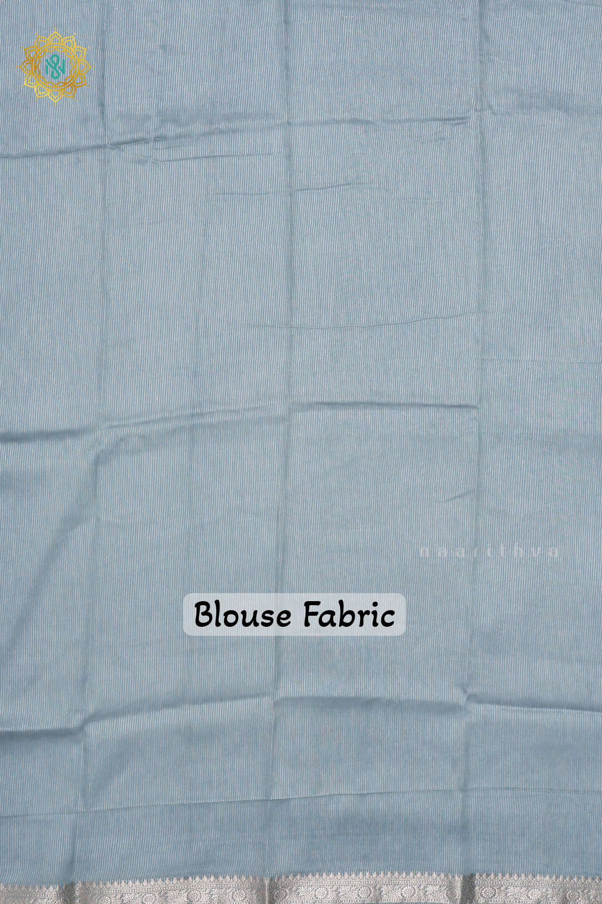 AQUA BLUE WITH WHITE - BUTTER CREPE