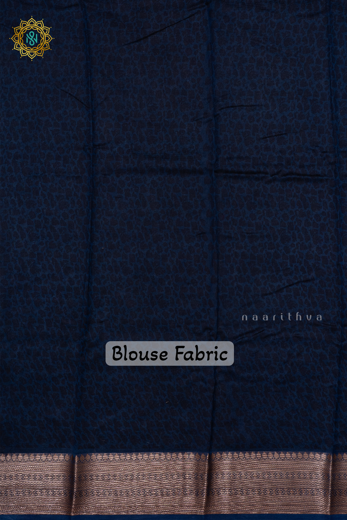 NAVY BLUE - CHANDERI SLK COTTON