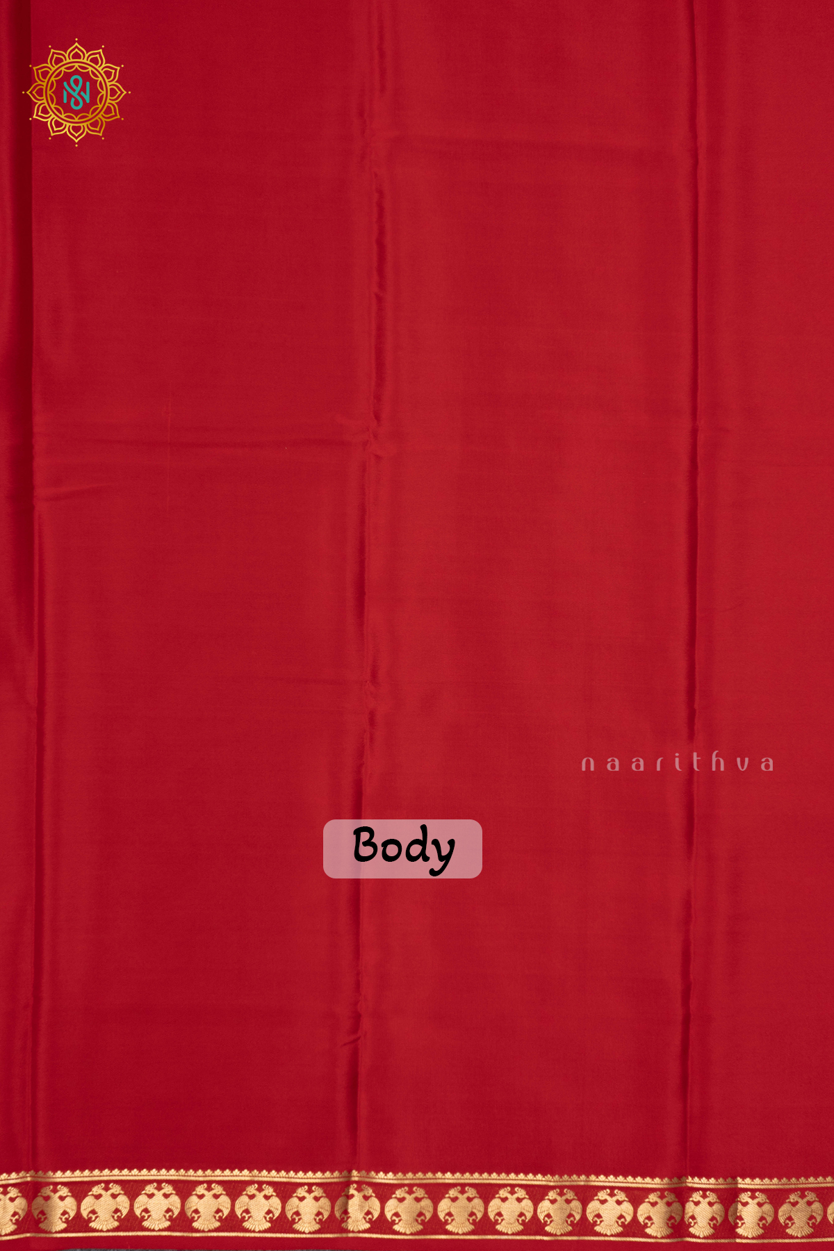RED - PURE MYSORE CREPE SILK