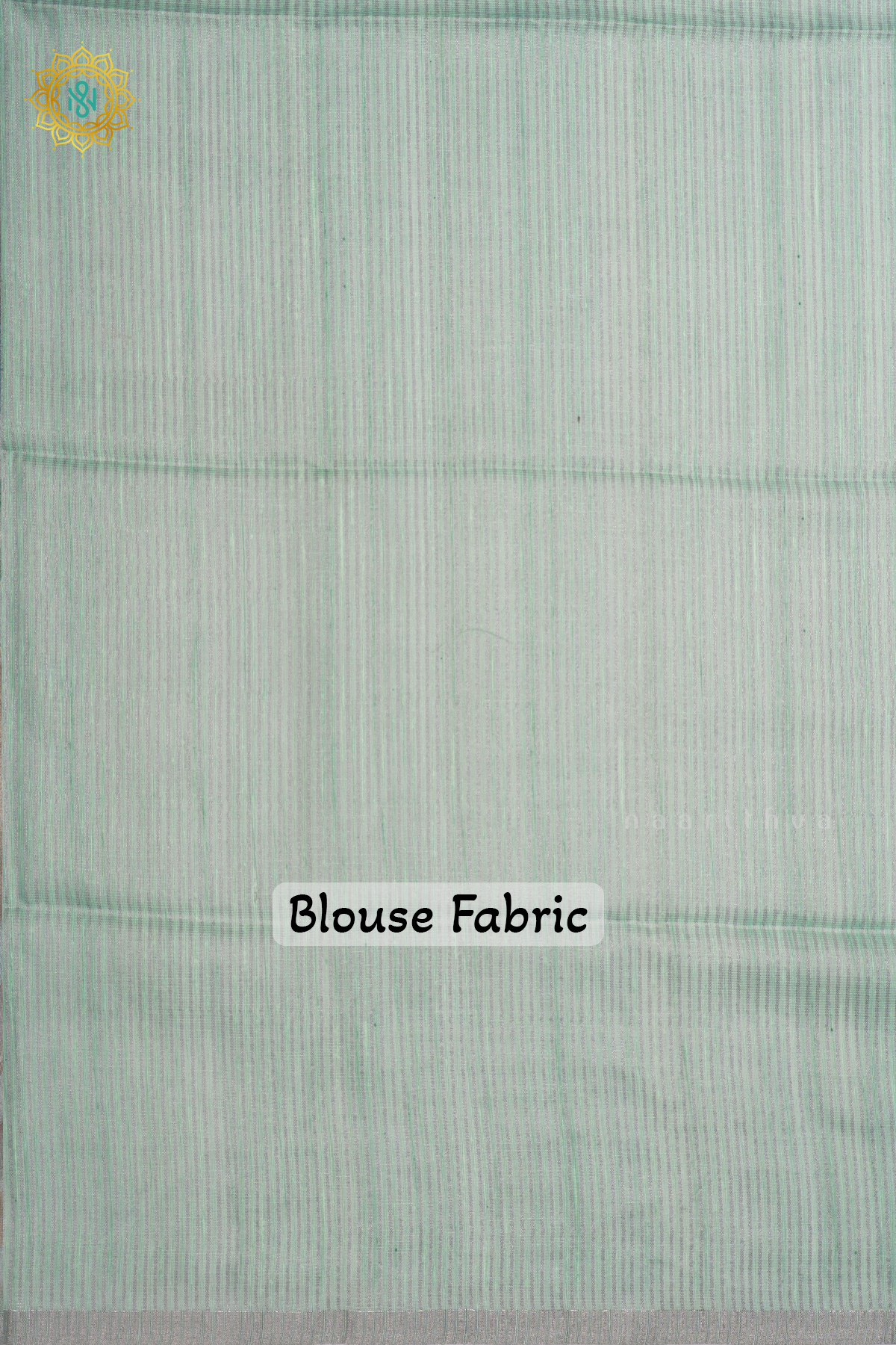 Light Green Kota Tissue Saree With Printed Body And Zari Border