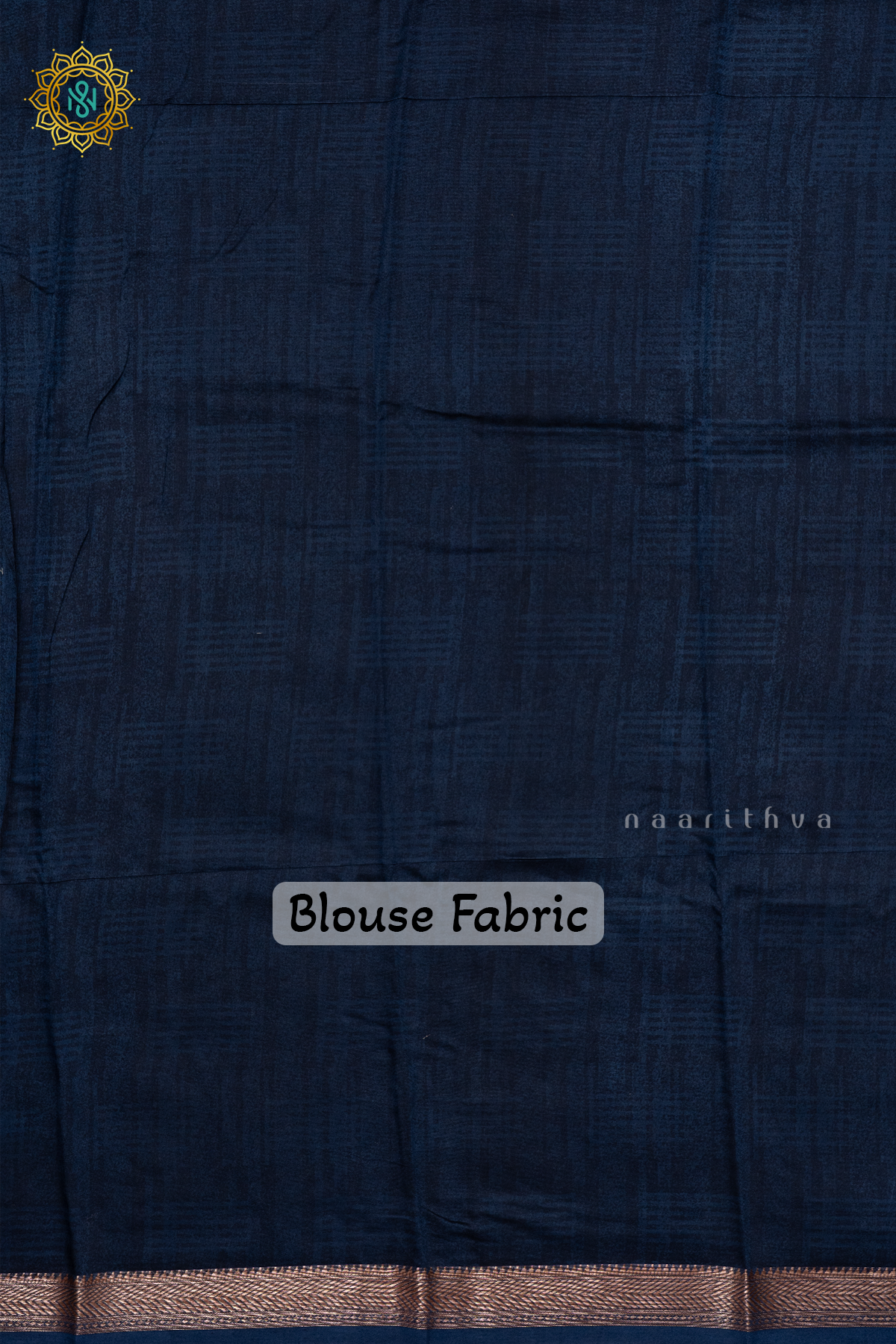 NAVY BLUE - CHANDERI SLK COTTON