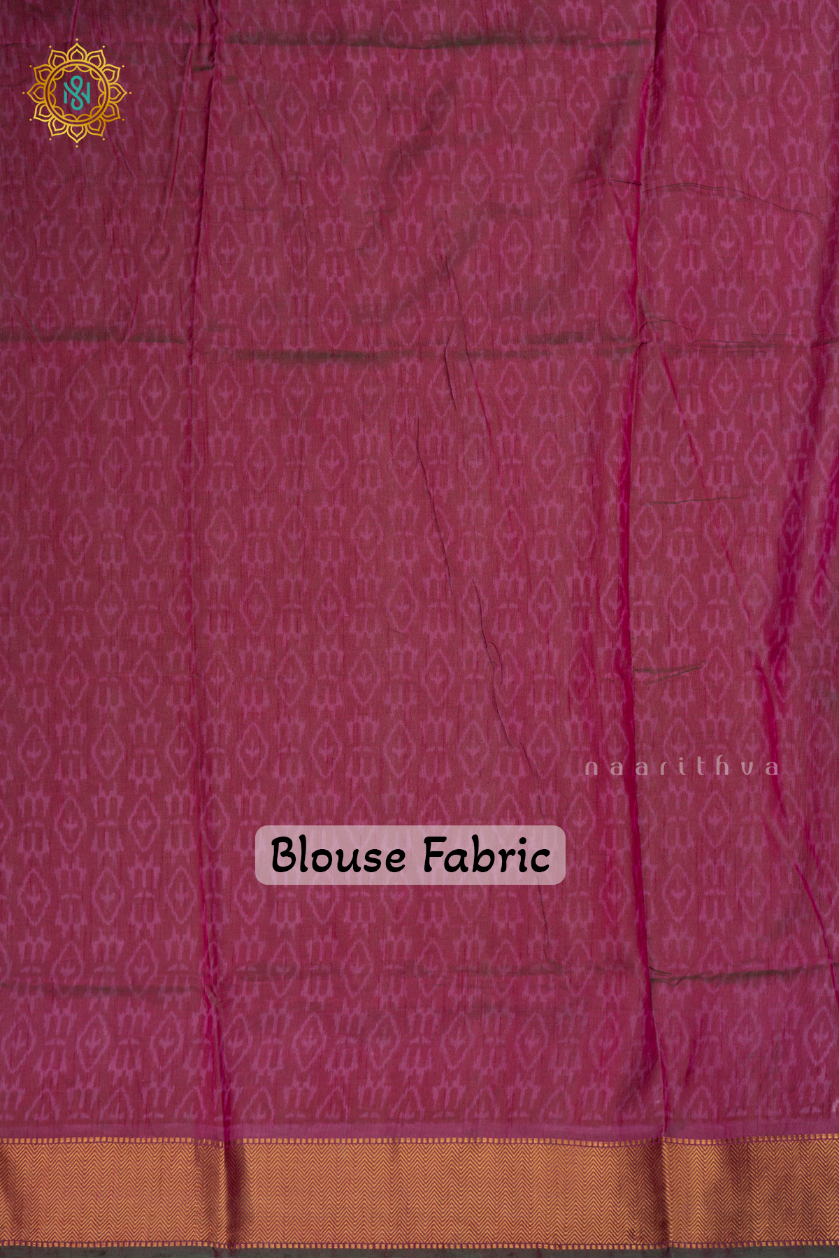 Cyan Blue with Pink - Semi Silk Saree Allover Patola Printed Body with Contrast Zari Border, Pallu and Blouse