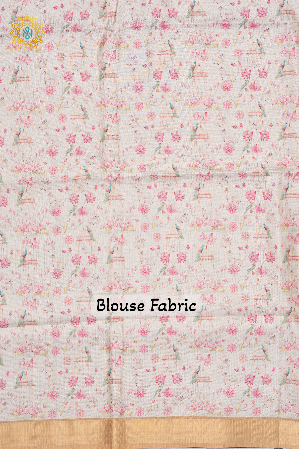 YELLOW WITH OFF WHITE - SEMI TUSSAR