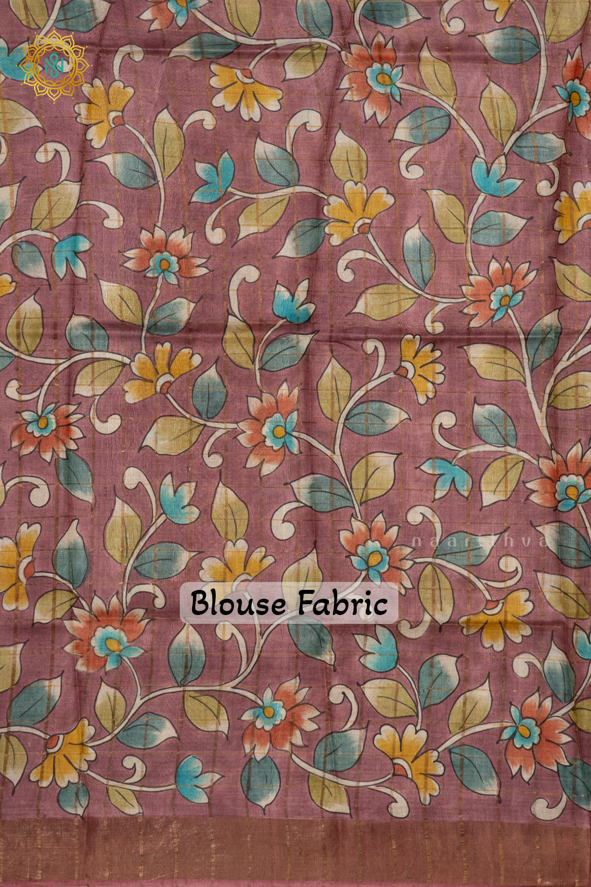 MUSTARD WITH DARK PEACH - PURE TUSSAR SILK