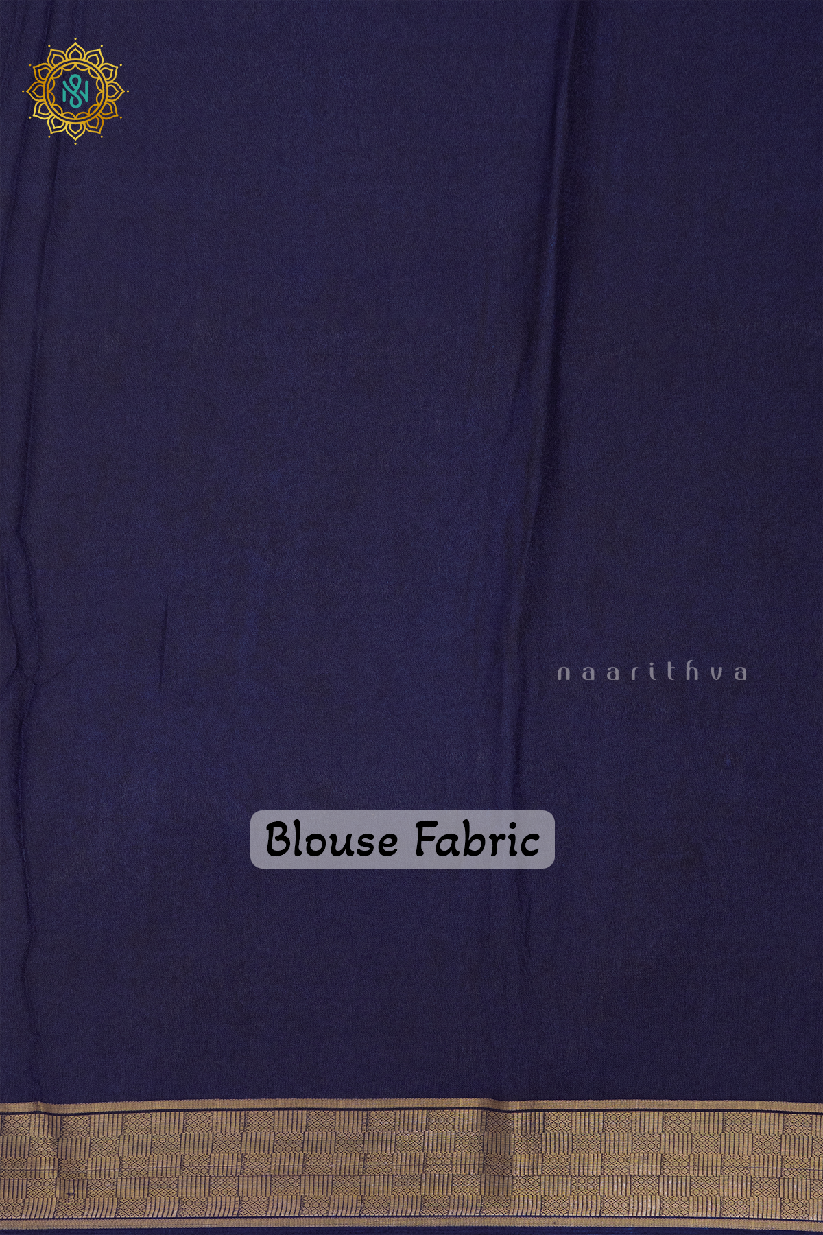 LAVENDER WITH NAVY BLUE - SEMI GEORGETTE