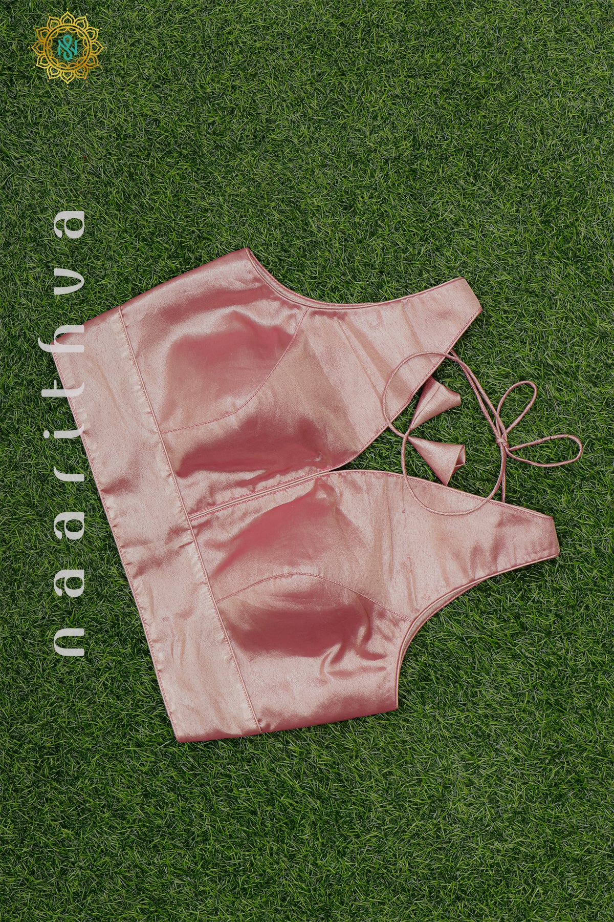 LIGHT PINK - SLEEVLESS READYMADE BLOUSE