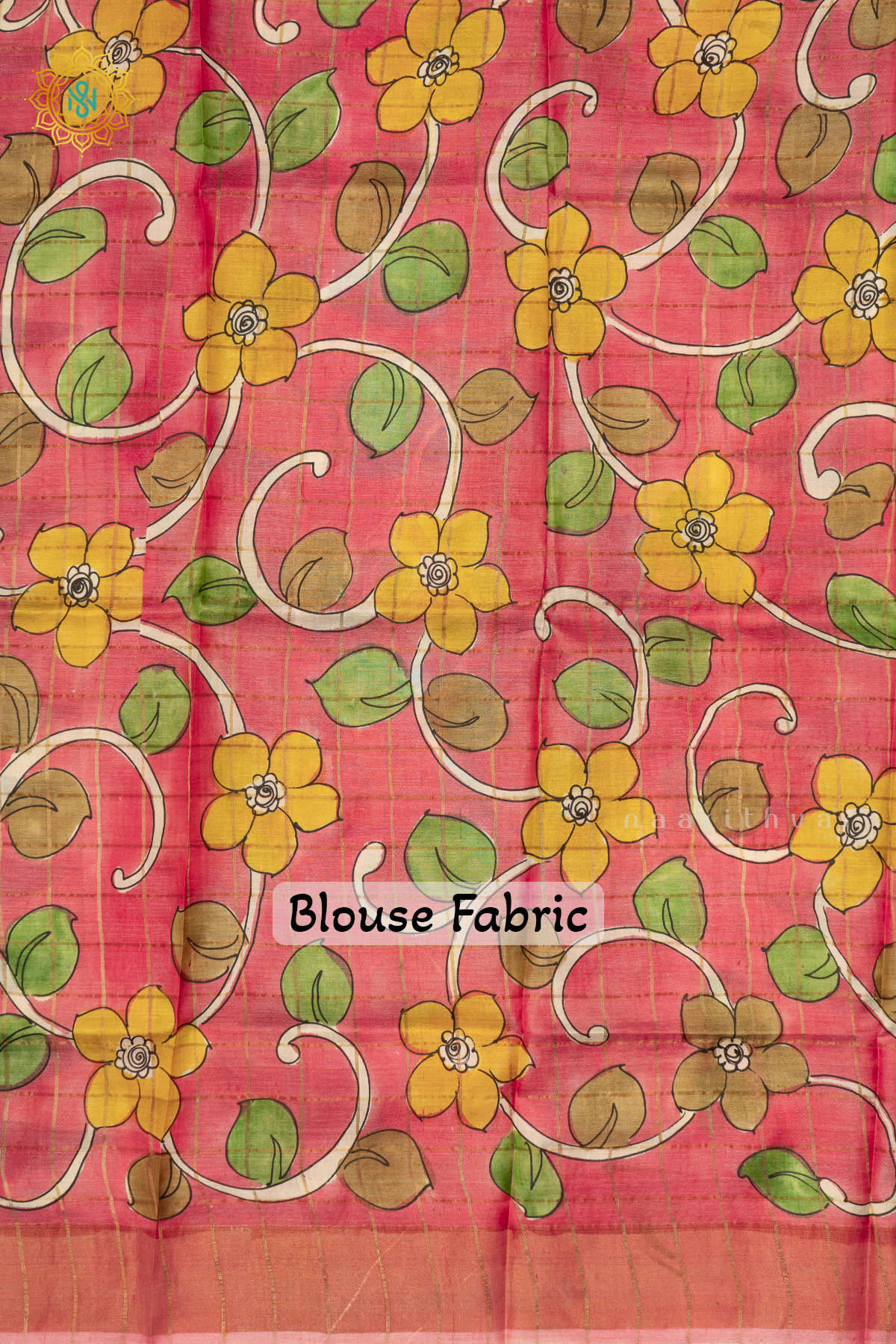 SKY BLUE WITH PEACH - PURE TUSSAR SILK