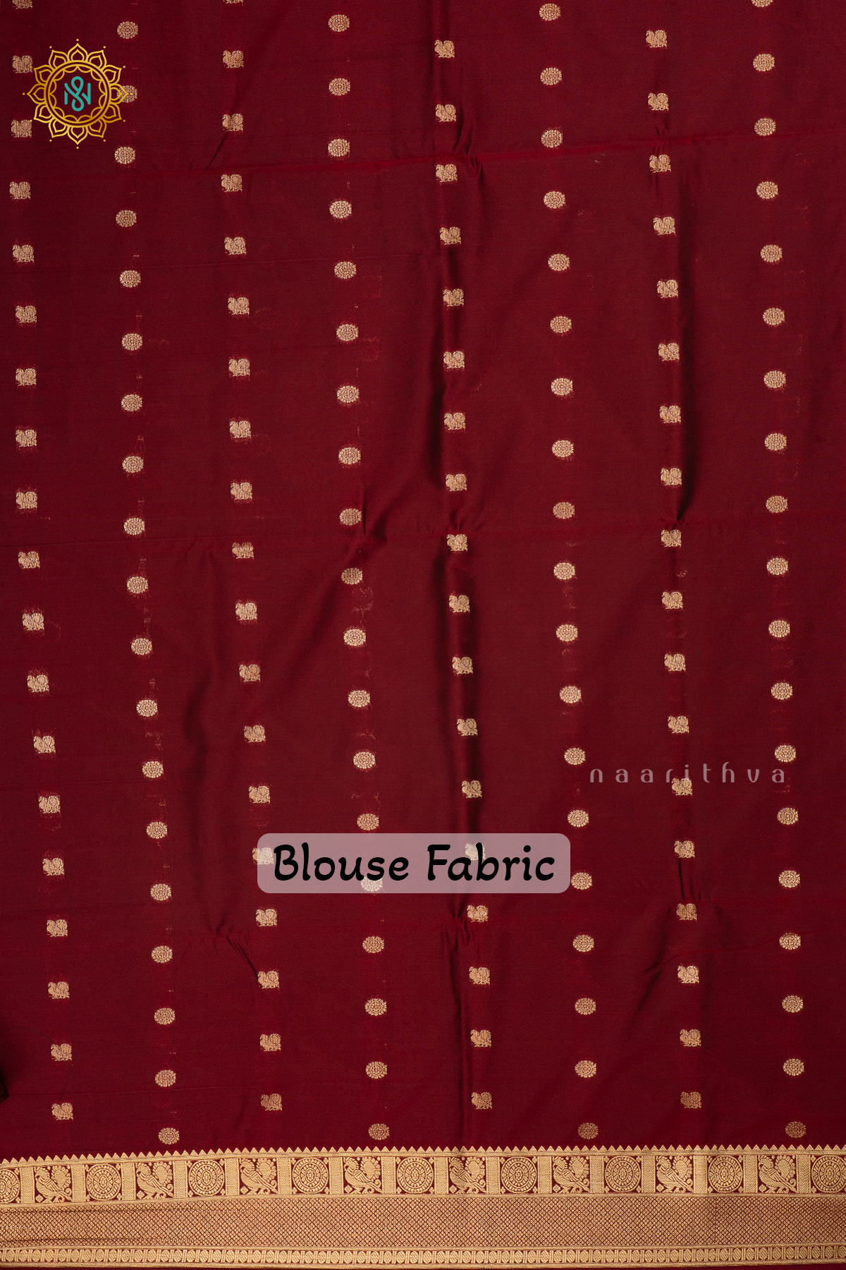 Sage Green With Maroon Semi Soft Silk Saree Allover Zari Buttas And Contrast Zari Border