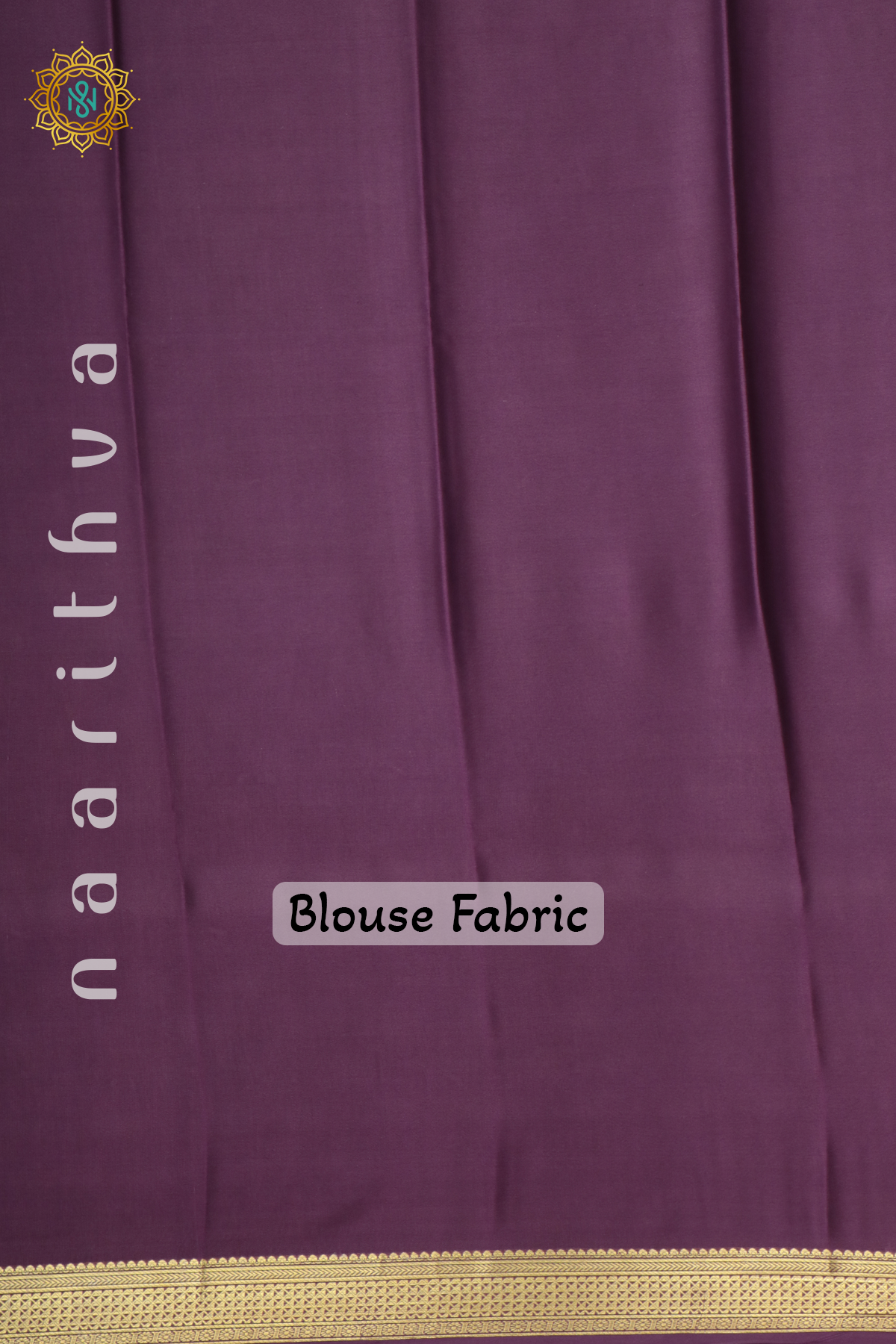SKY BLUE WITH DEEP WINE - PURE MYSORE CREPE SILK