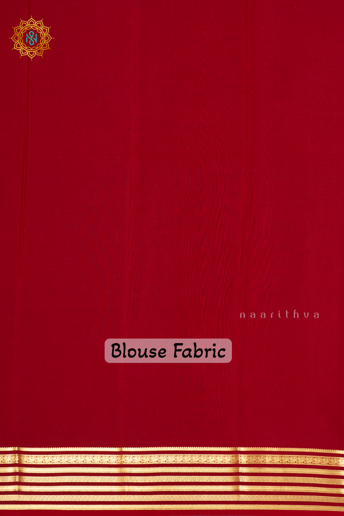 RED - PURE MYSORE CREPE SILK