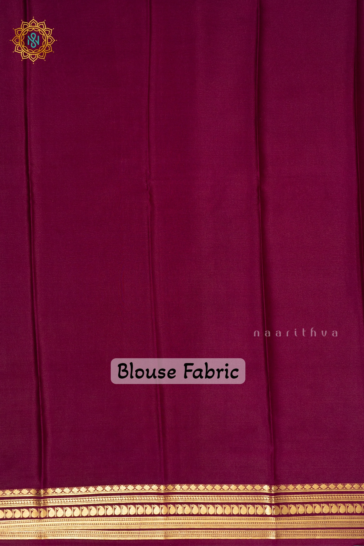 ORANGE WITH WINE - PURE MYSORE CREPE SILK