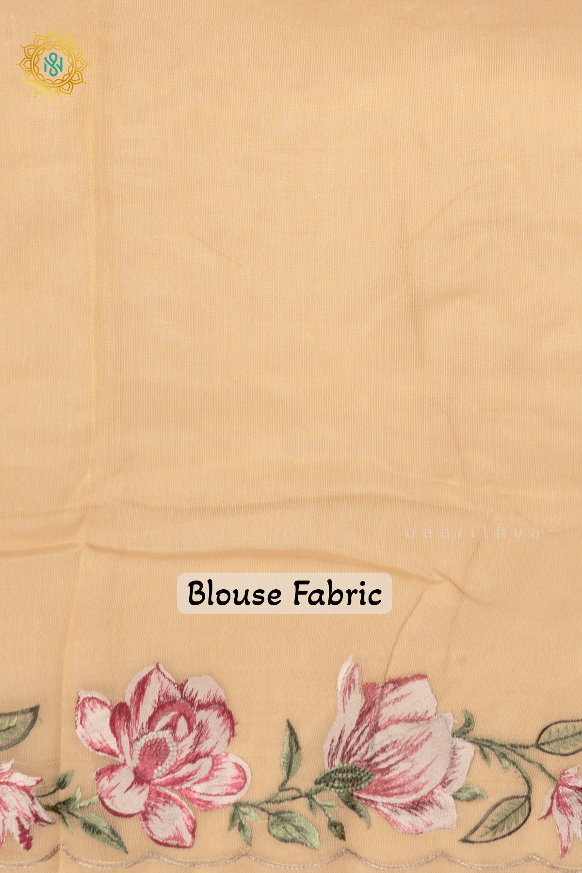 Beige Organza Tissue Saree Allover Embroidery Buttas with Cutwork and Embroidery Border