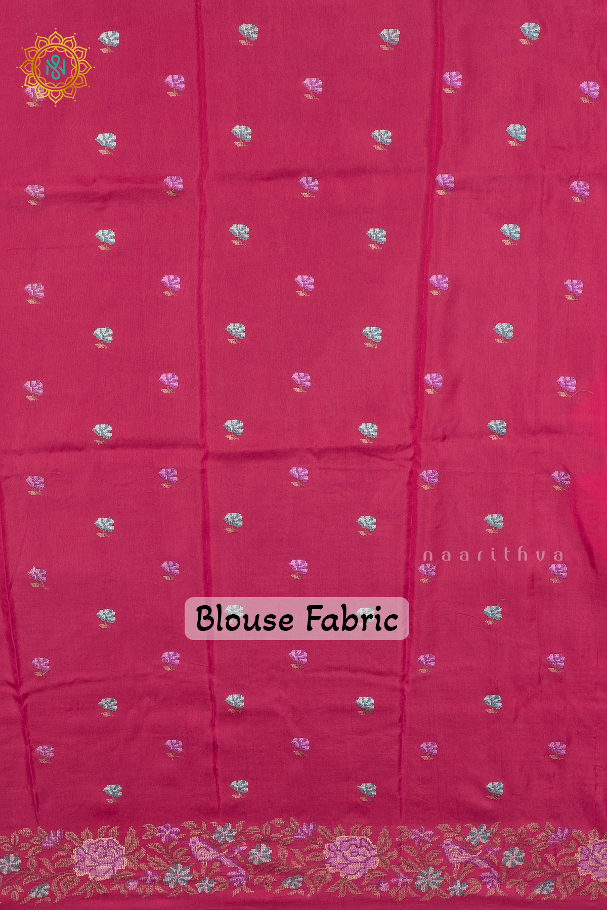 PINK - SEMI CREPE SILK WITH EMBROIDERY