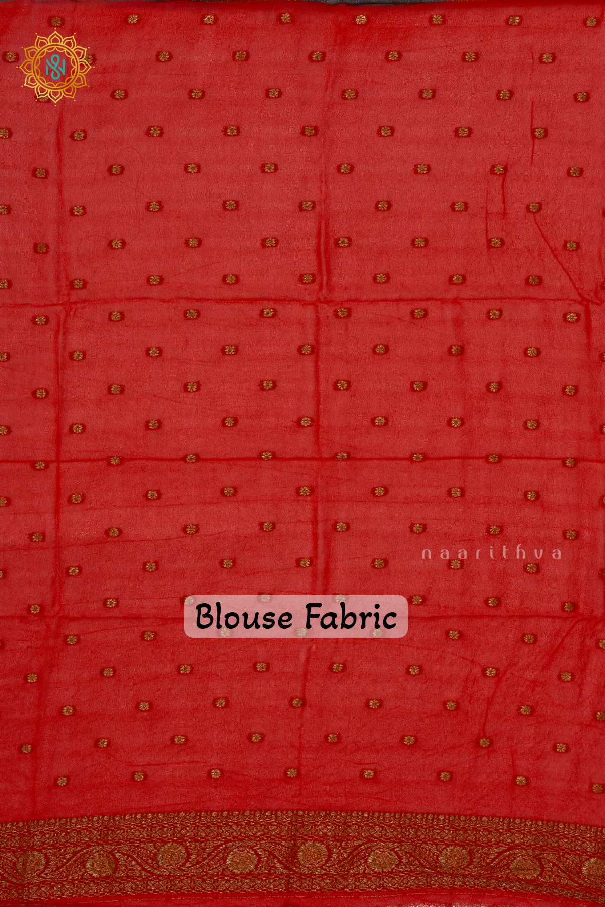 BLACK WITH RED - SEMI GEORGETTE