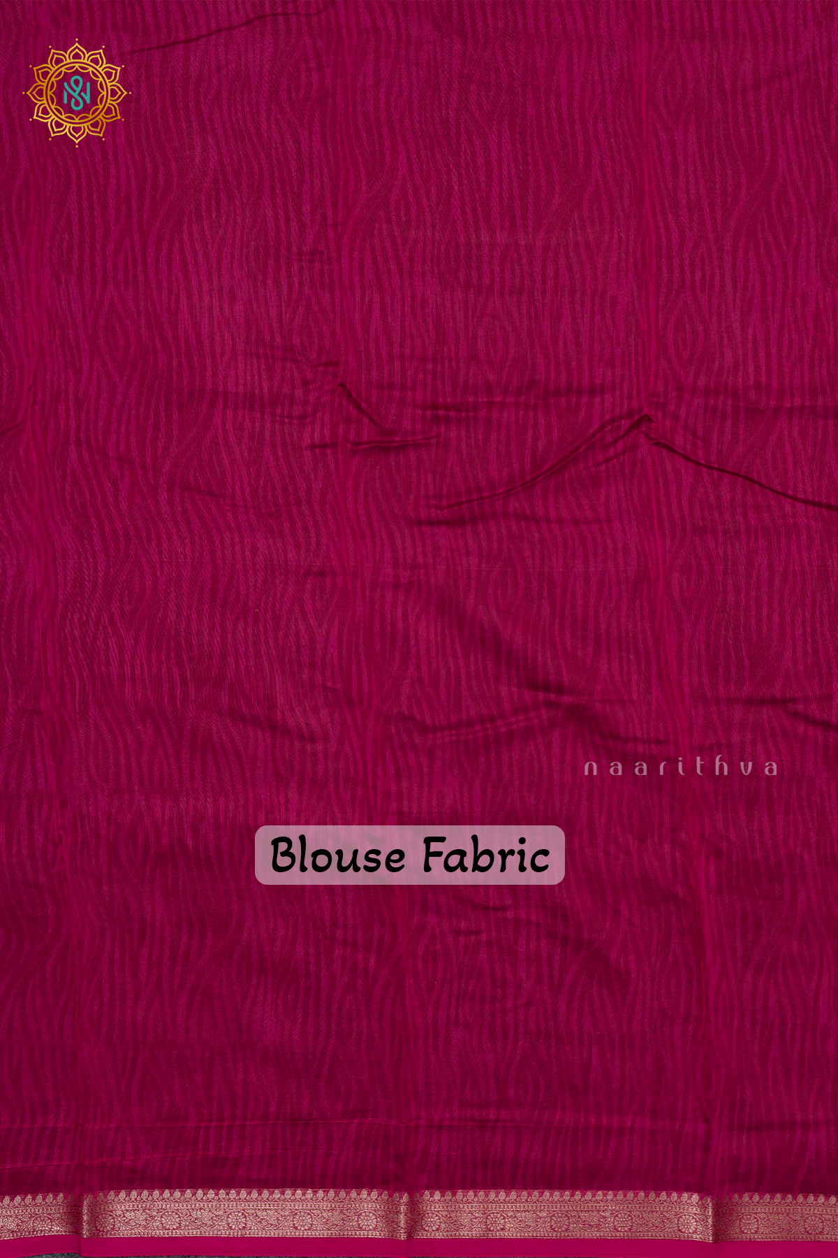 OFF WHITE WITH PINK - CHANDERI SLK COTTON