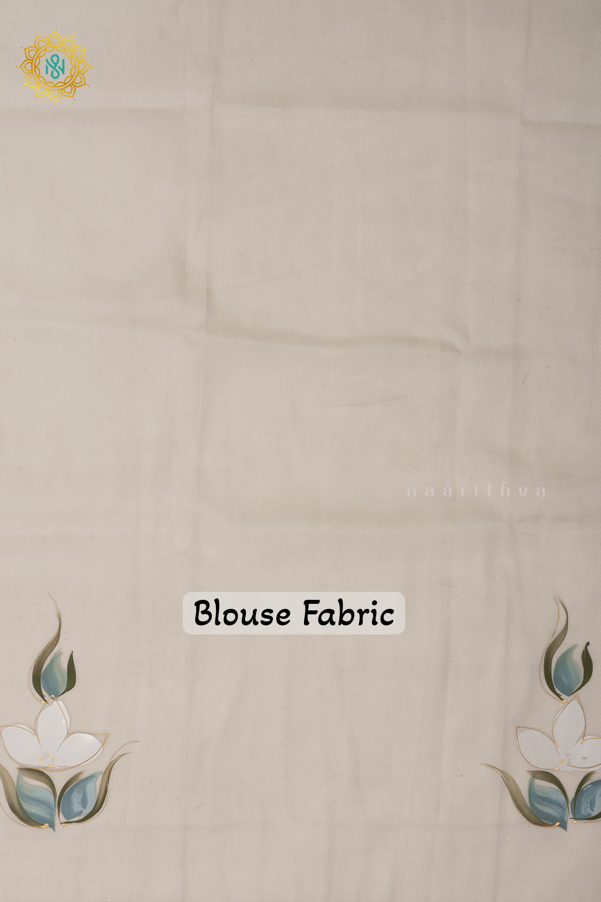 OFF WHITE - ORGANZA HAND PAINTED