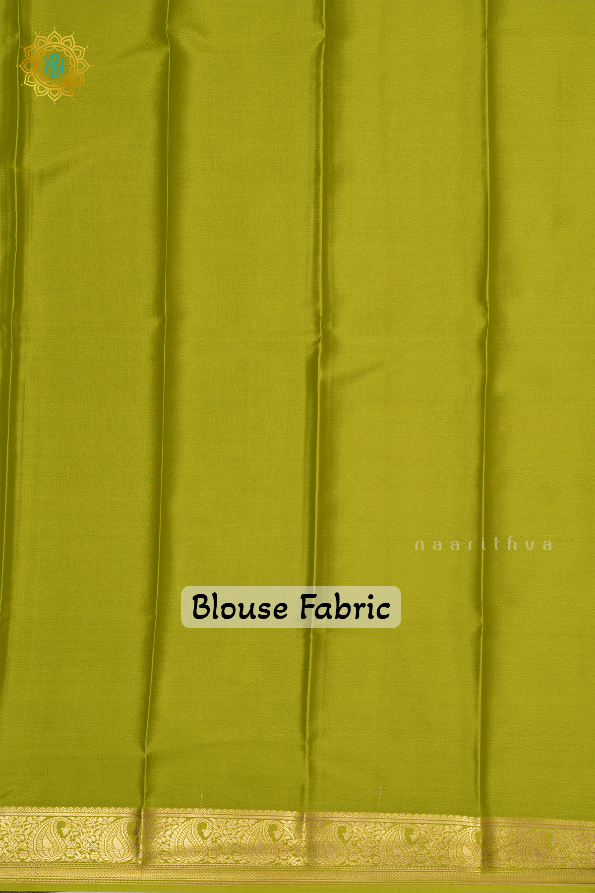 RED WITH PARROT GREEN - PURE MYSORE CREPE SILK