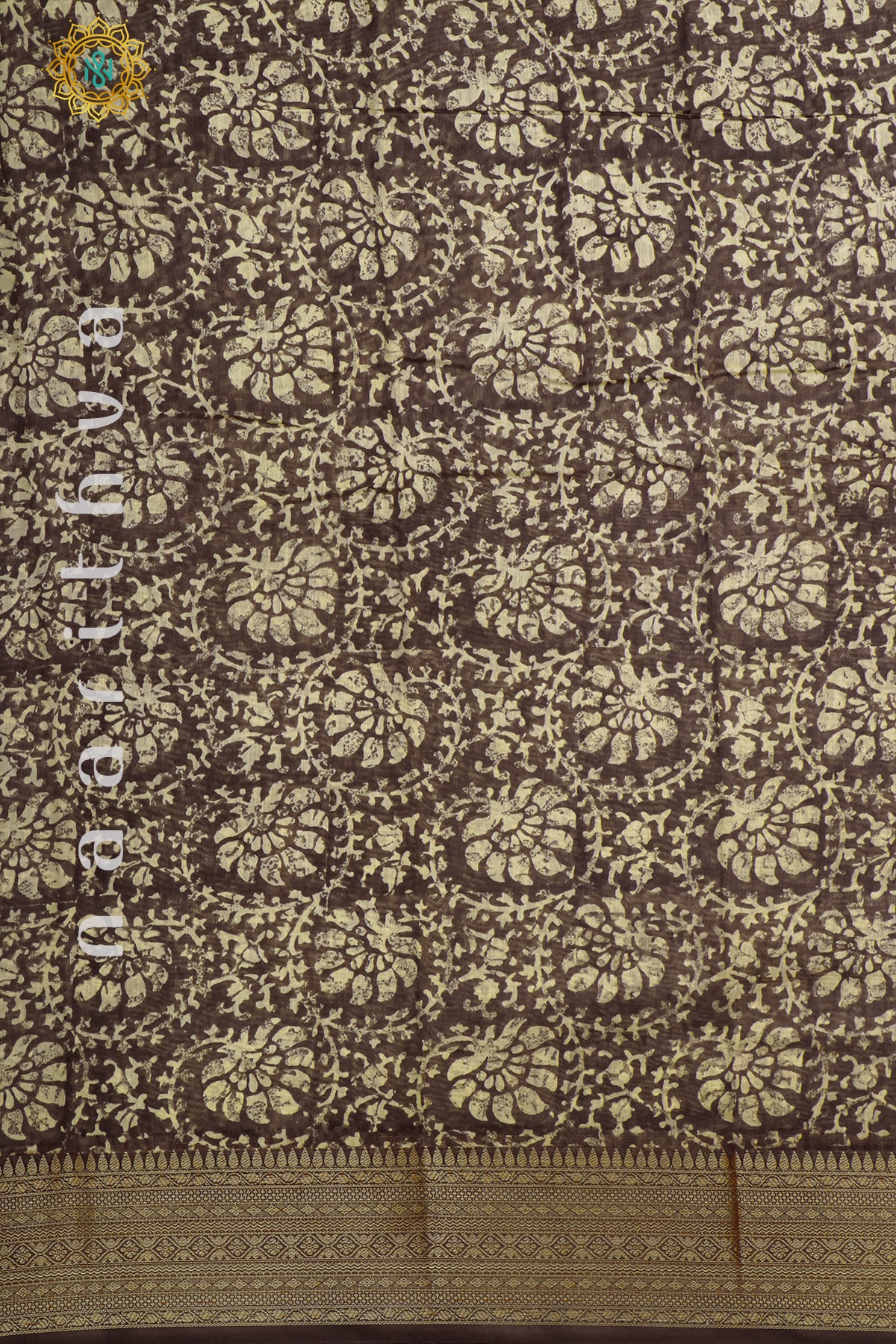 BROWN - CHANDERI SILK COTTON