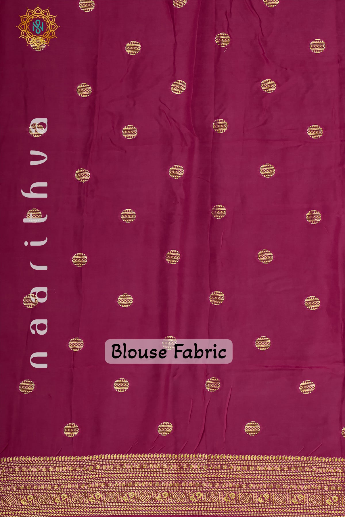 PEACOCK BLUE WITH PINK - DOLA SILK