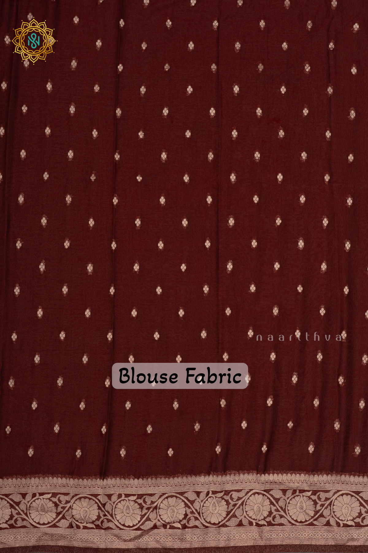 RED WITH BROWN - SEMI CHIFFON BANARASI