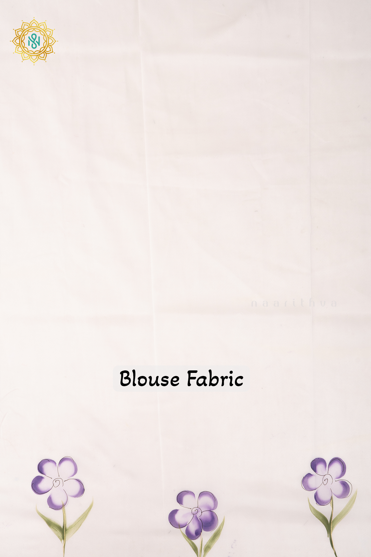 WHITE - ORGANZA HAND PAINTED