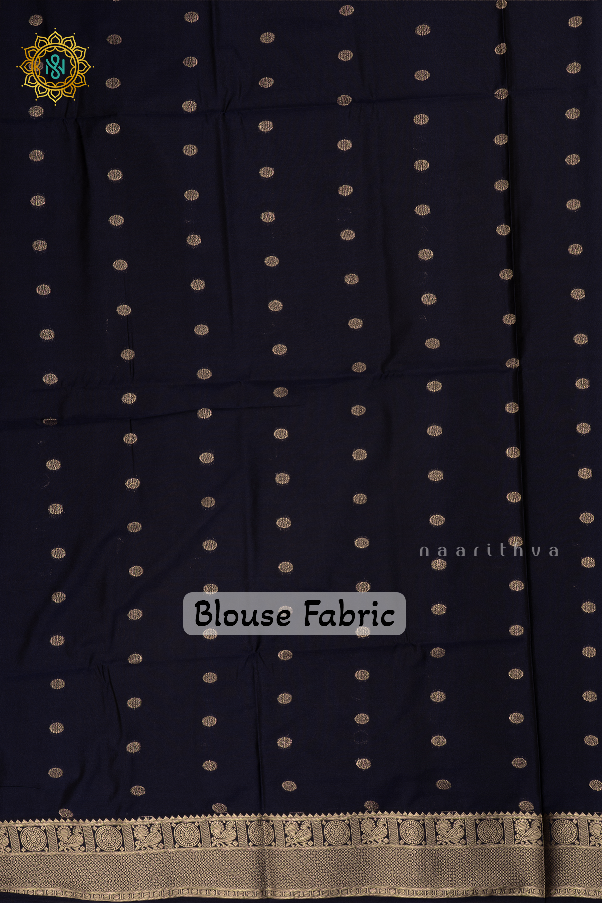 Rust Orange With Navy Blue Semi Soft Silk Saree Allover Zari Buttas And Contrast Zari Border