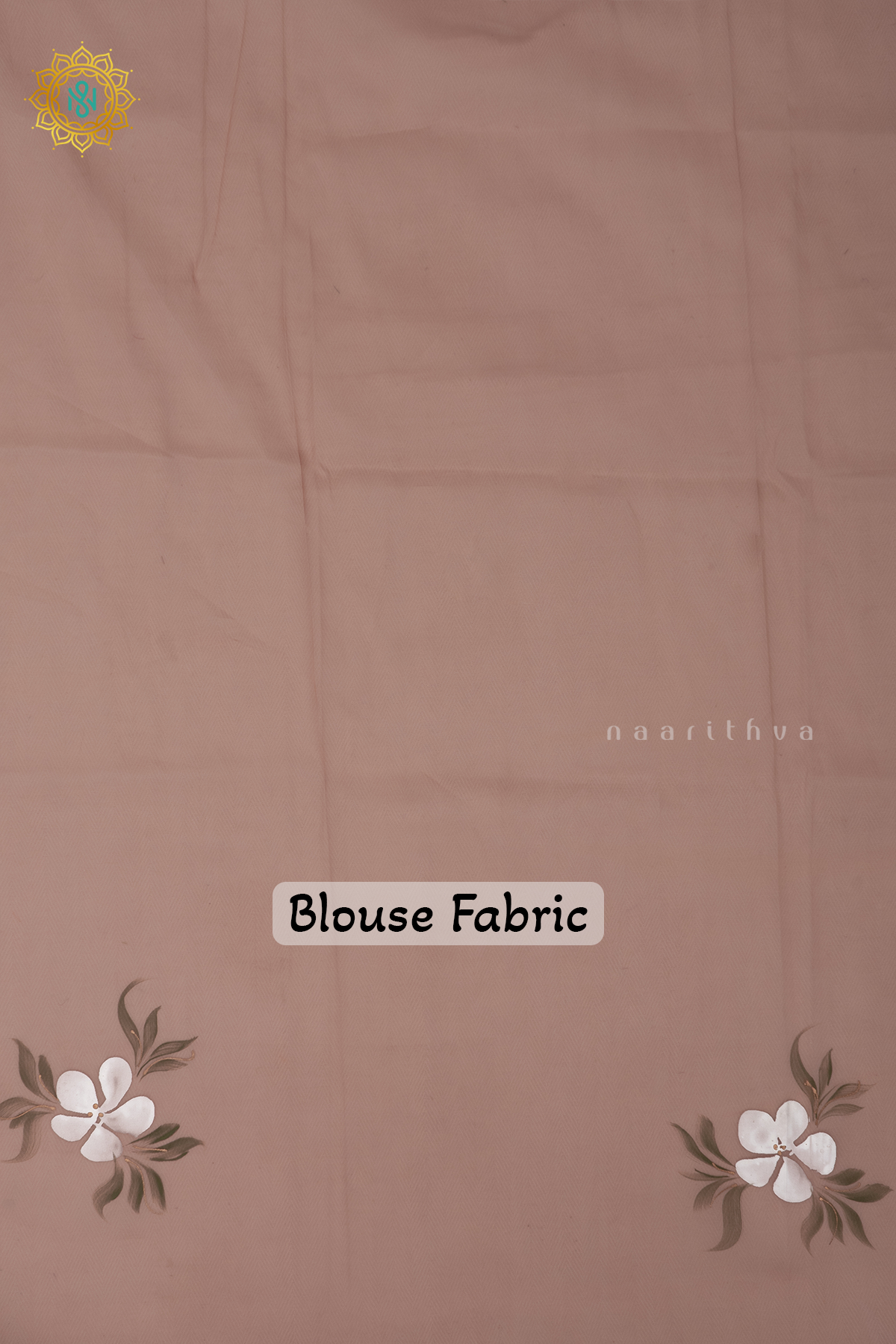 BROWN - ORGANZA HAND PAINTED