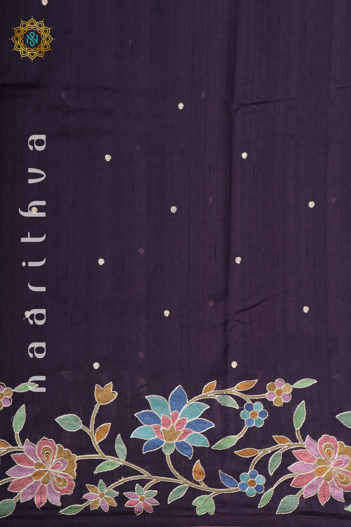 DEEP PURPLE - SEMI TUSSAR SILK
