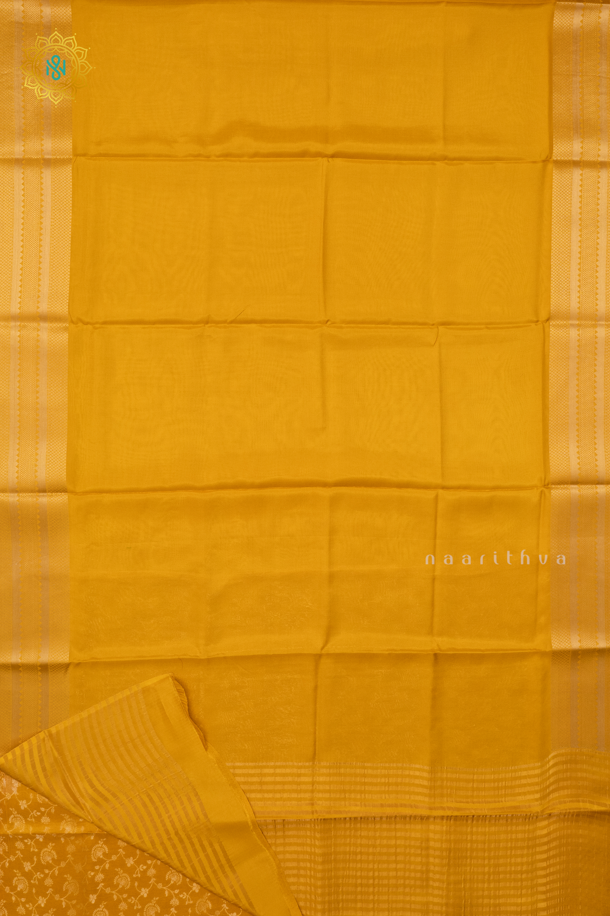 YELLOW - SEMI MYSORE CREPE SILK
