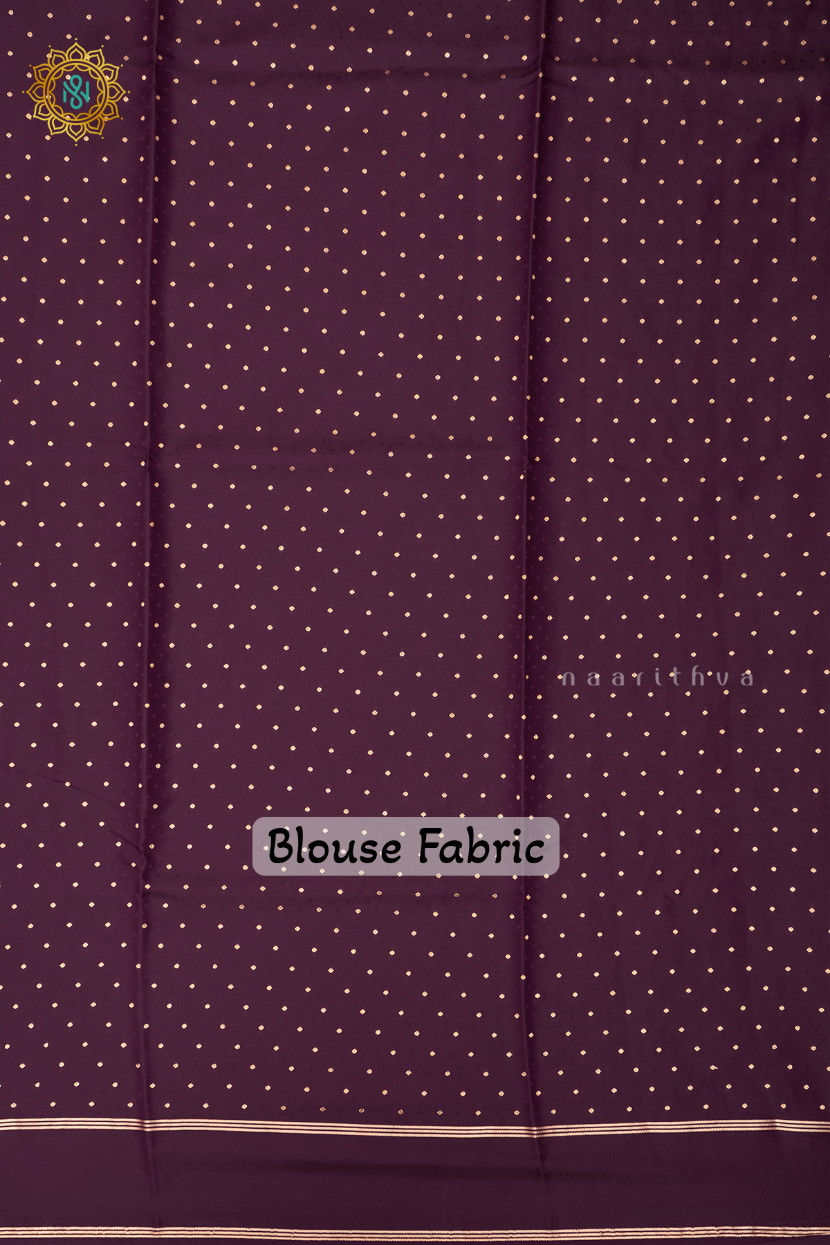 YELLOW WITH BROWN - SEMI SILK