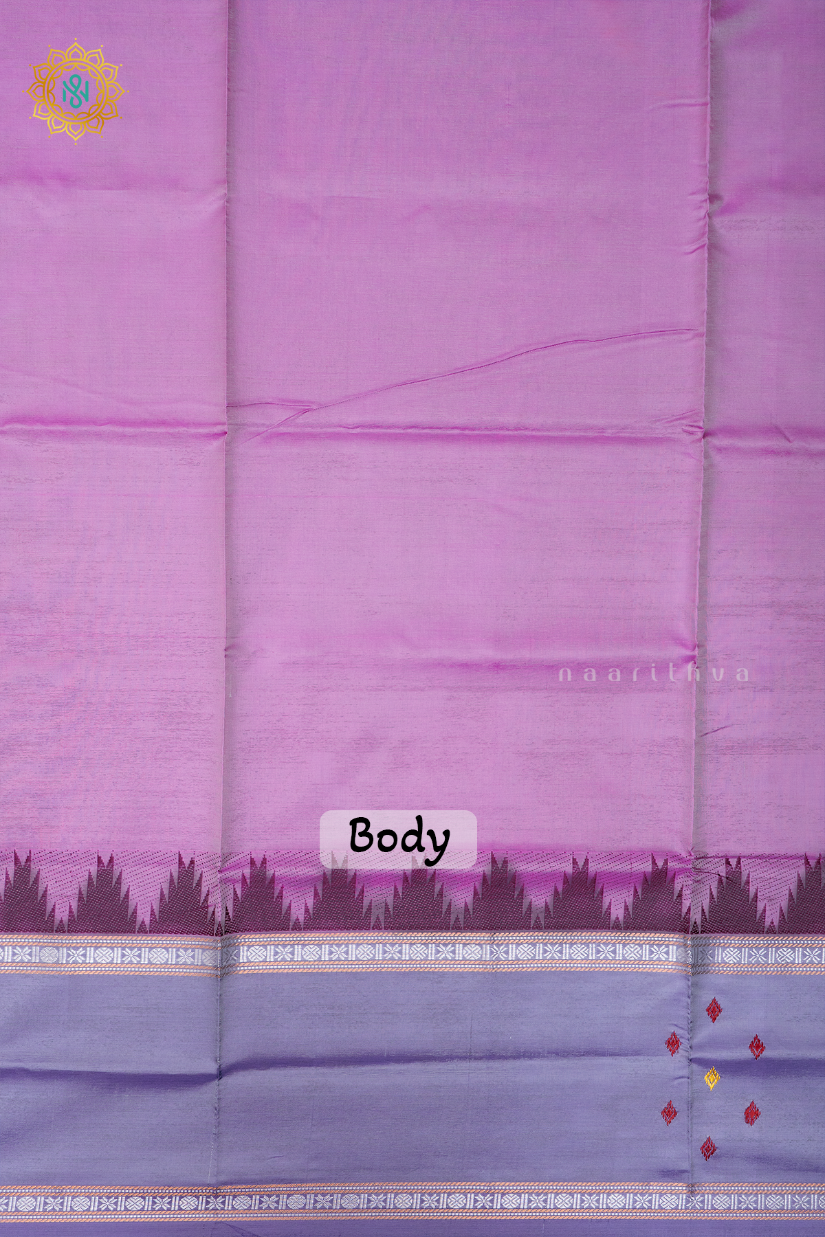 LIGHT PINK WITH BLUE - BANANA PITH