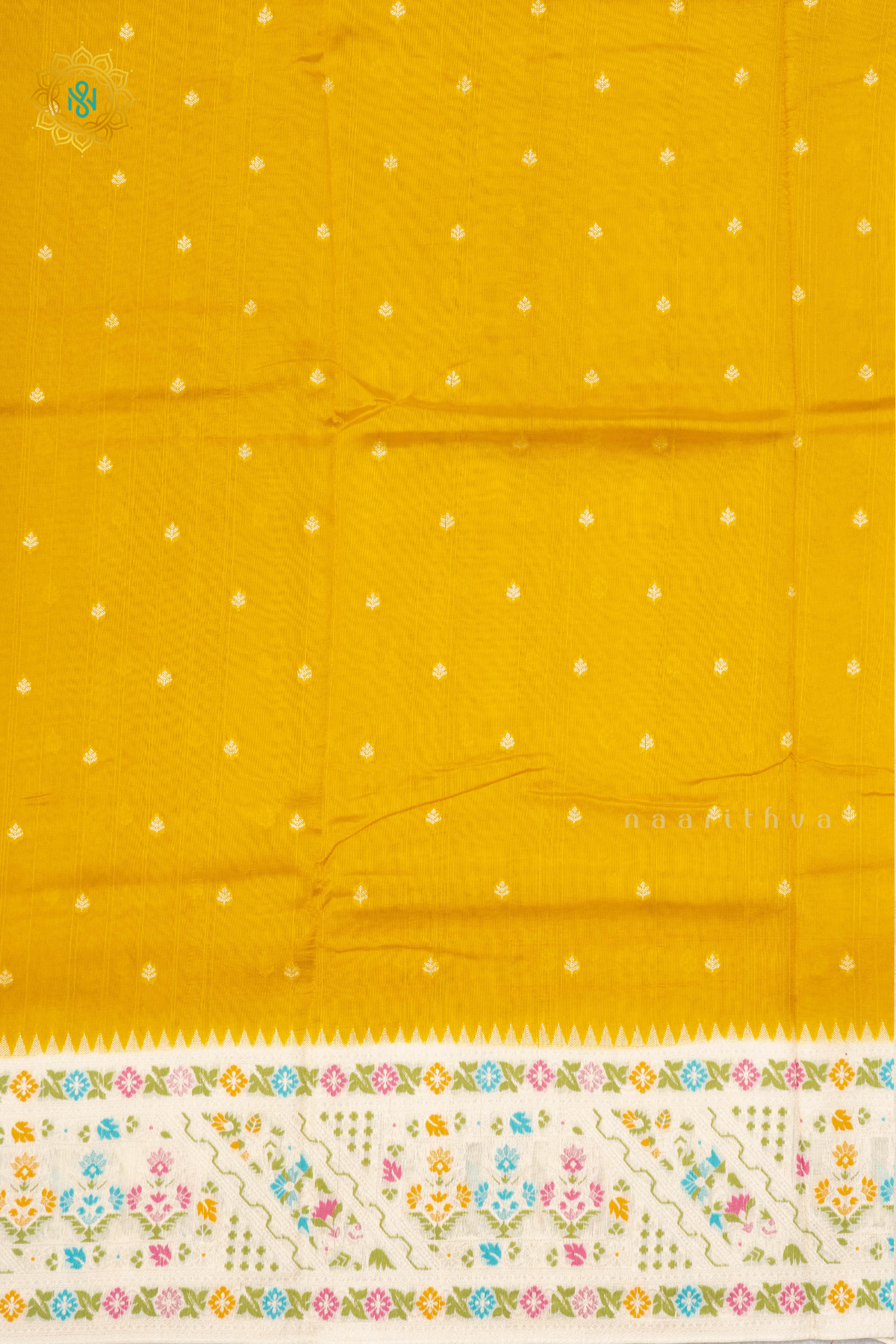 YELLOW WITH WHITE - SEMI TUSSAR