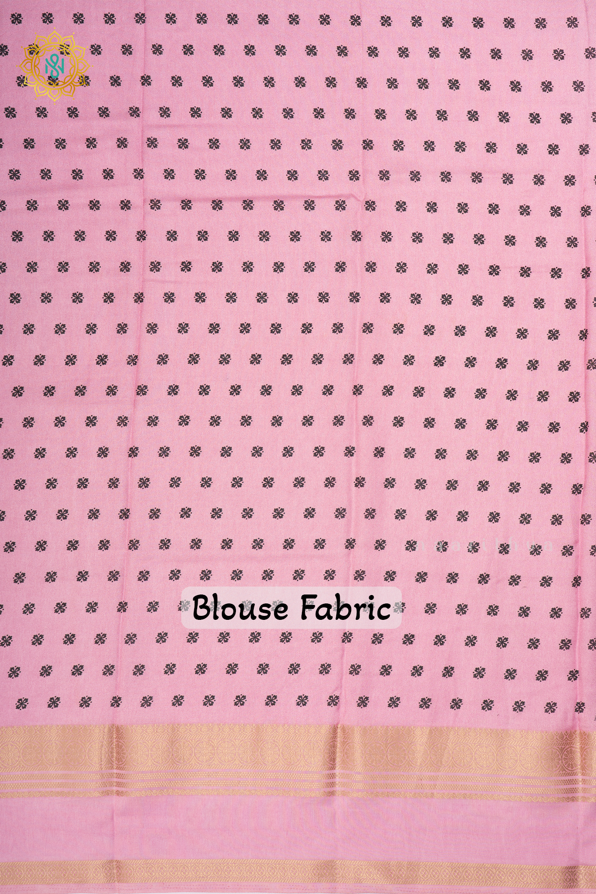 BLACK WITH PINK - SEMI GEORGETTE