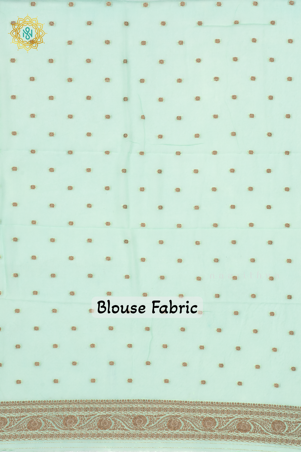 PURPLE WITH AQUA GREEN - SEMI GEORGETTE