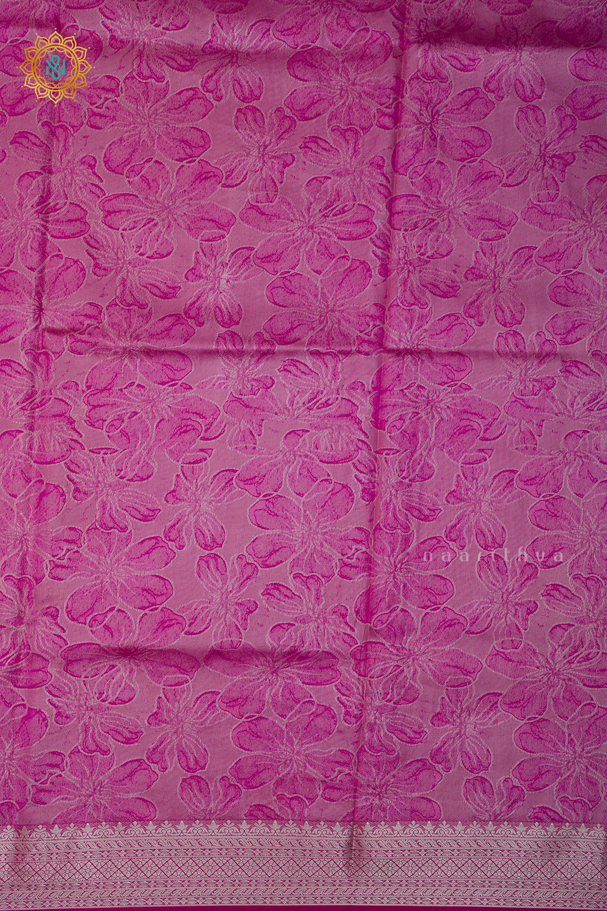 PINK WITH AQUA GREEN - SEMI TISSUE