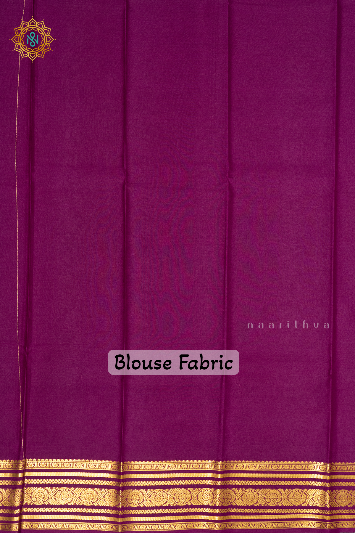 ORANGE WITH MAGENTA - PURE MYSORE CREPE SILK