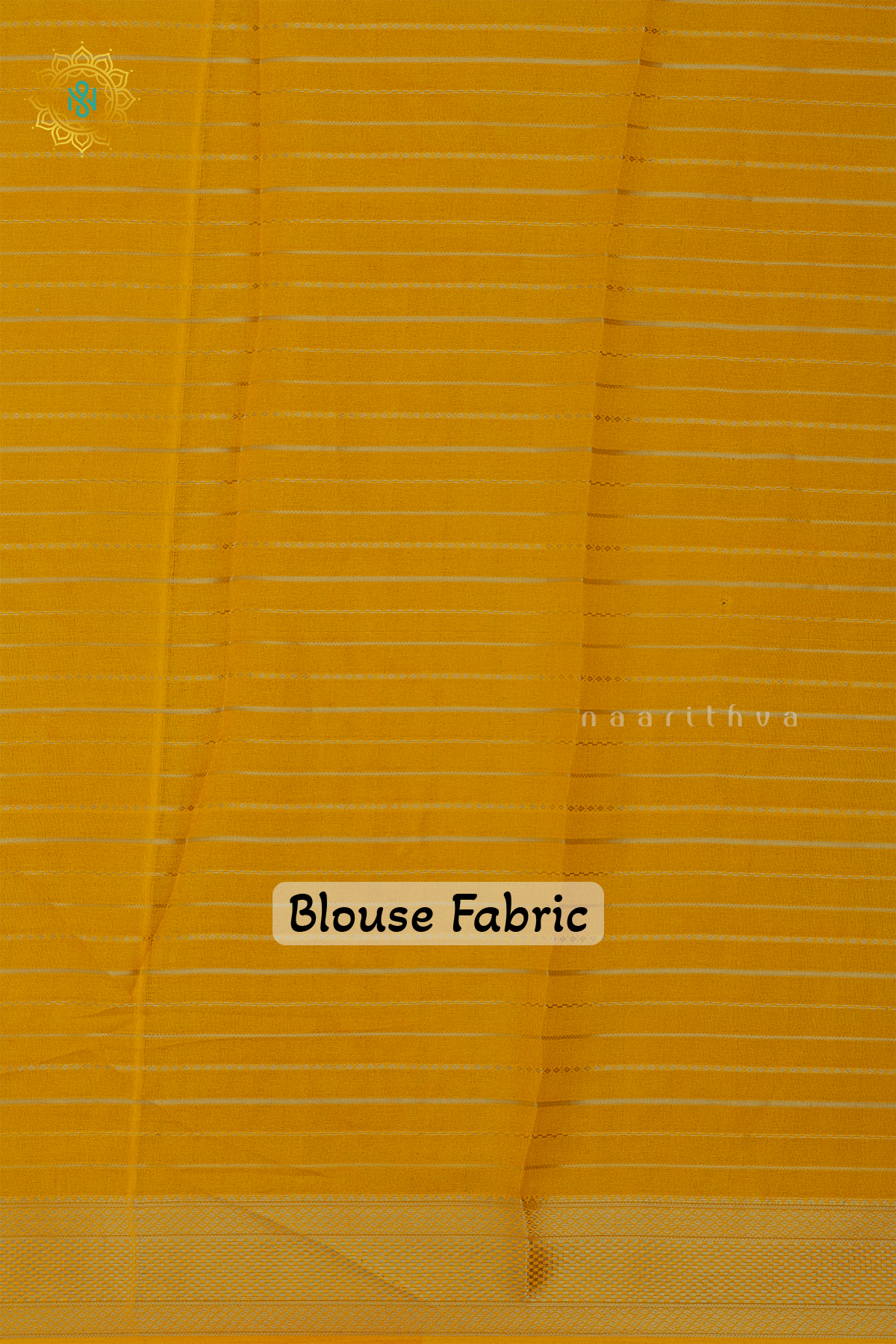 NAVY BLUE WITH YELLOW - SEMI GEORGETTE