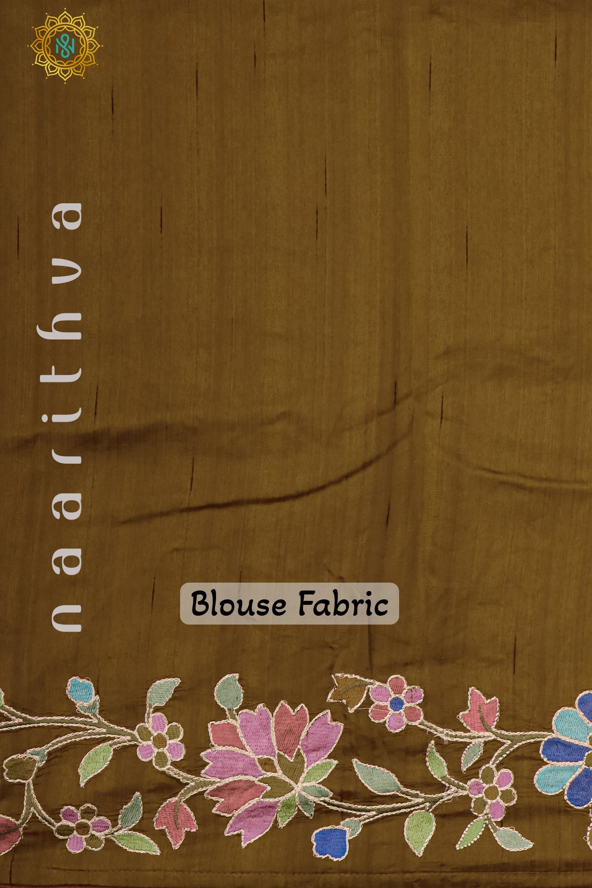 MUSTARD - SEMI TUSSAR SILK WITH EMBROIDERY