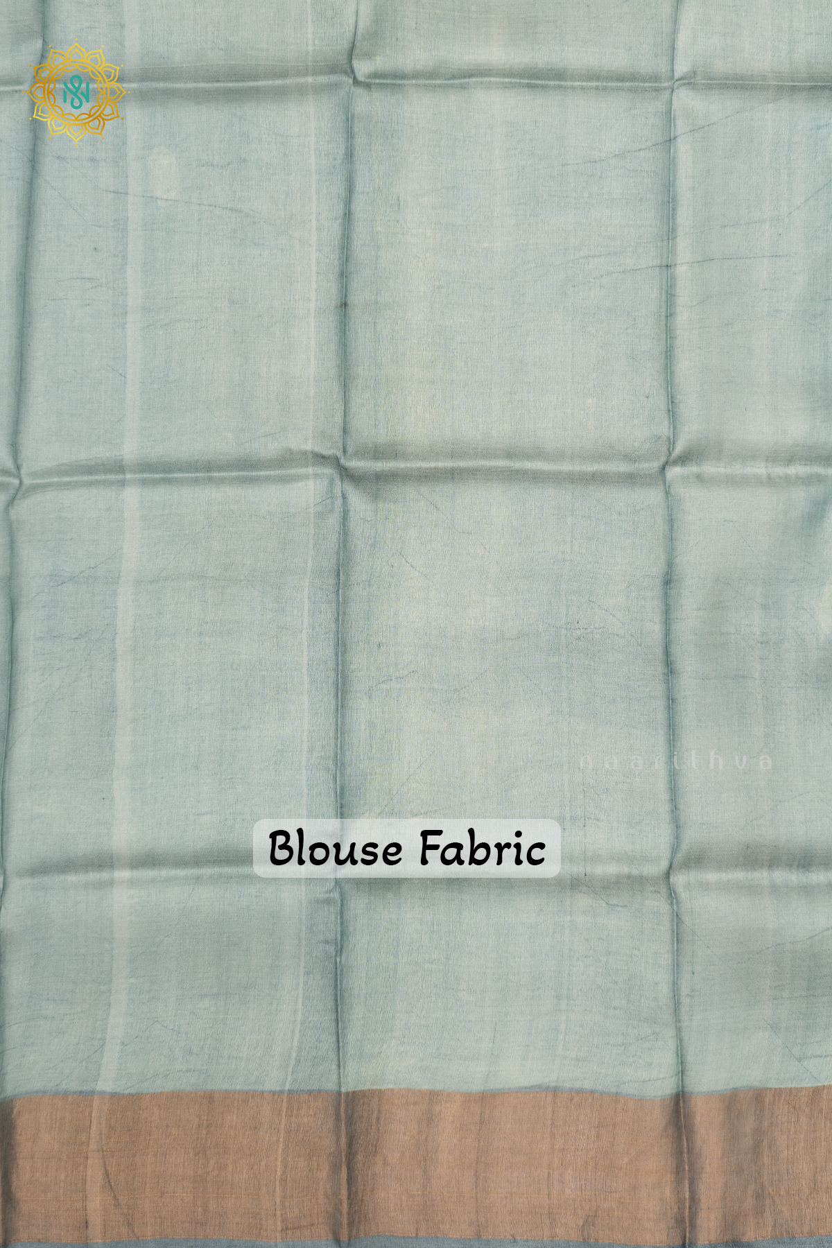 BEIGE WITH GREY - PURE TUSSAR SILK