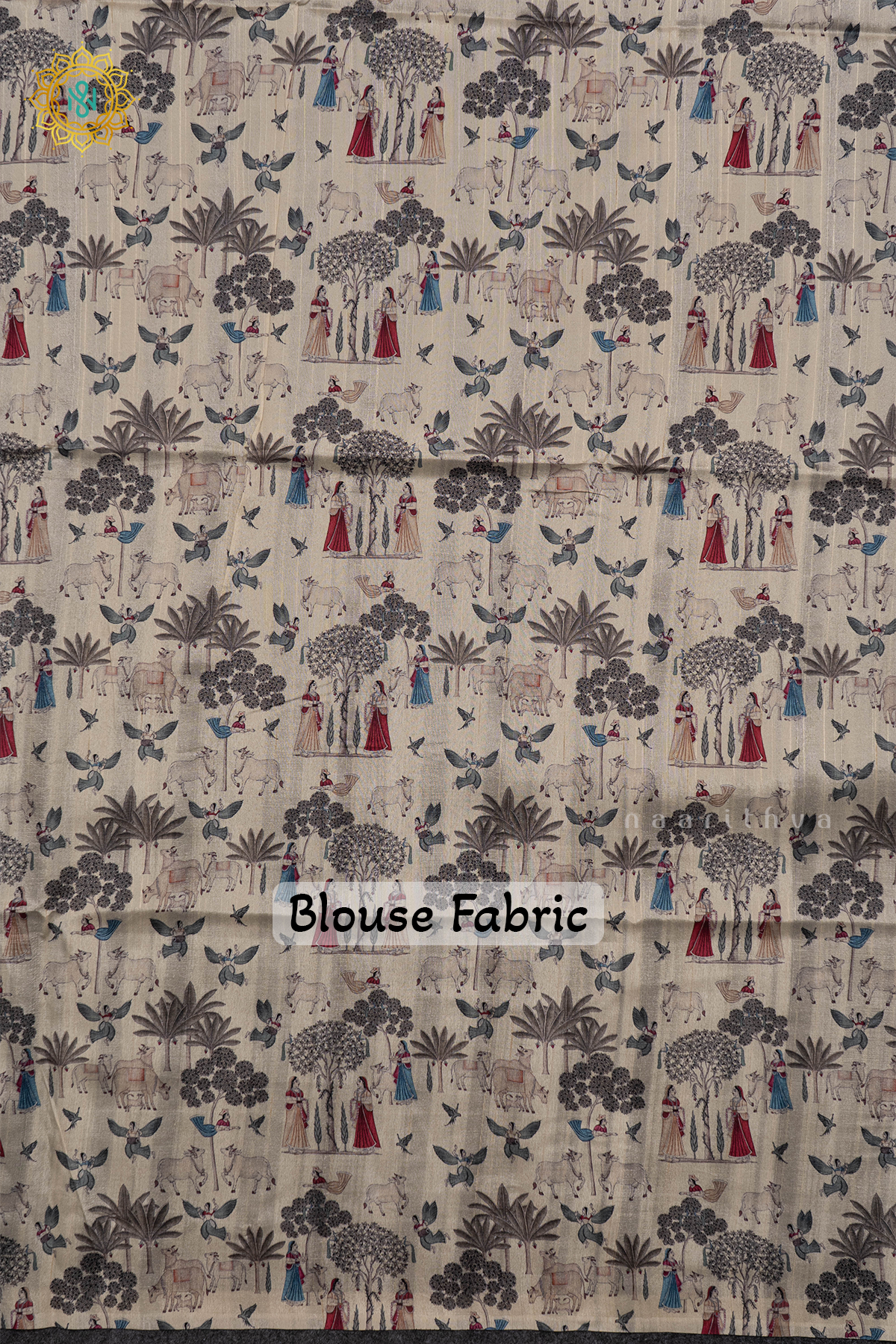 WINE WITH WHITE - SEMI TUSSAR SILK