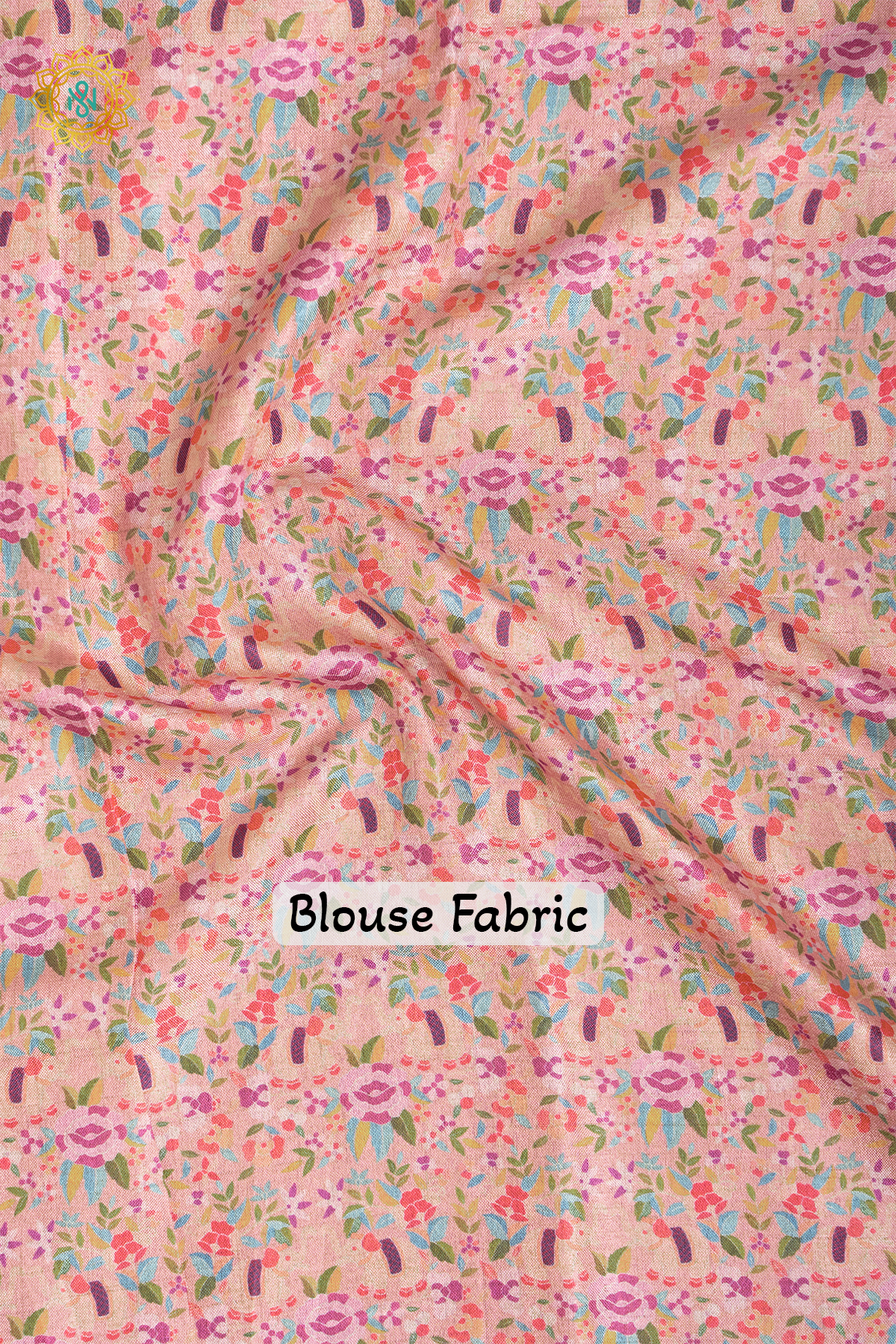 PISTA GREEN WITH PEACH - SEMI TUSSAR SILK