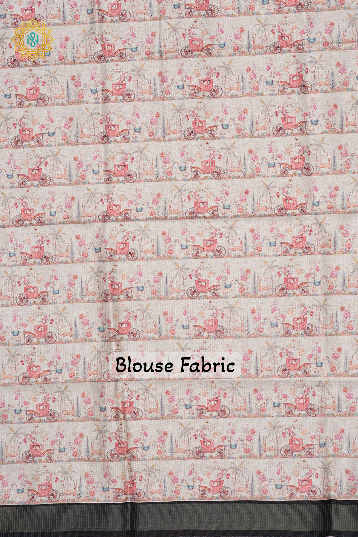 OFF WHITE WITH BLACK - SEMI TUSSAR