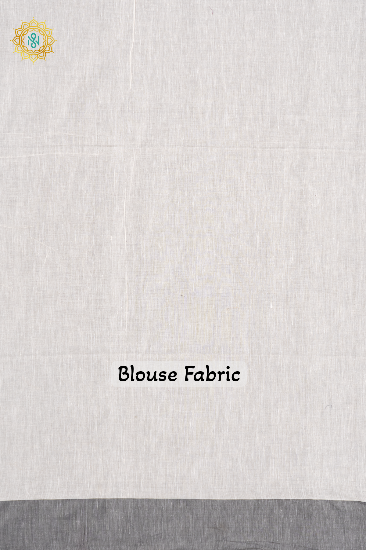 WHITE WITH AQUA GREEN - MUL COTTON