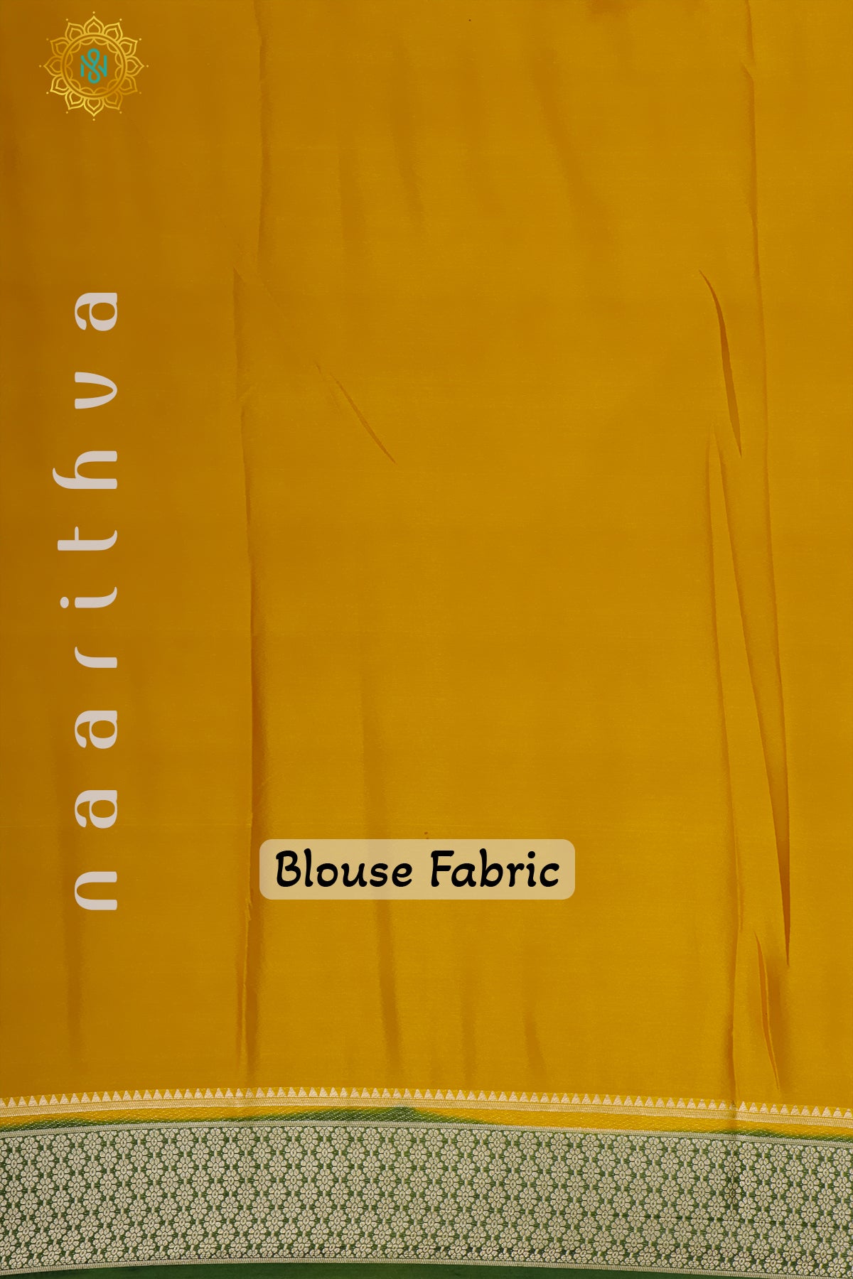 RED WITH YELLOW & GREEN - SEMI MYSORE CREPE SILK