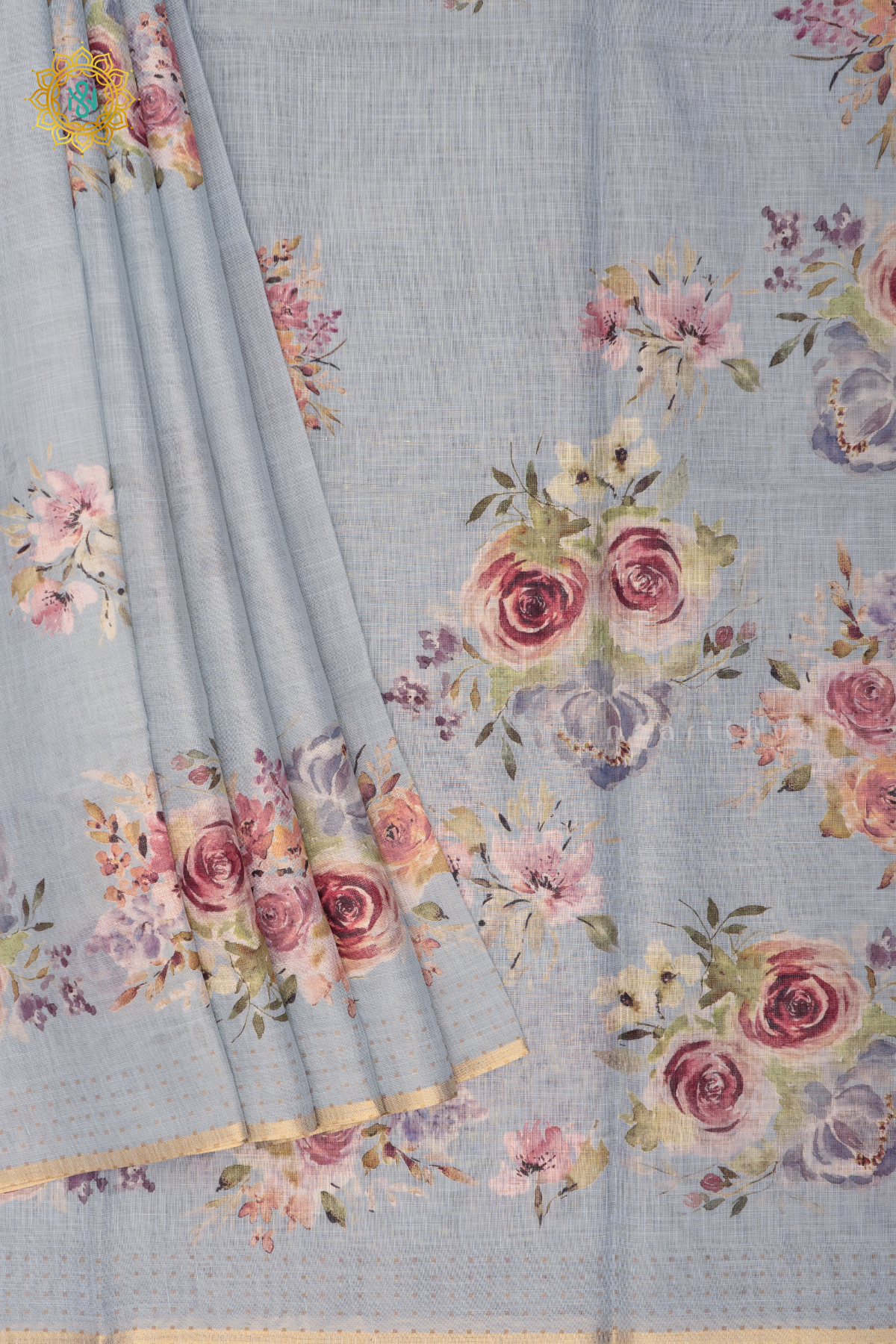 AQUA BLUE - LINEN BY COTTON