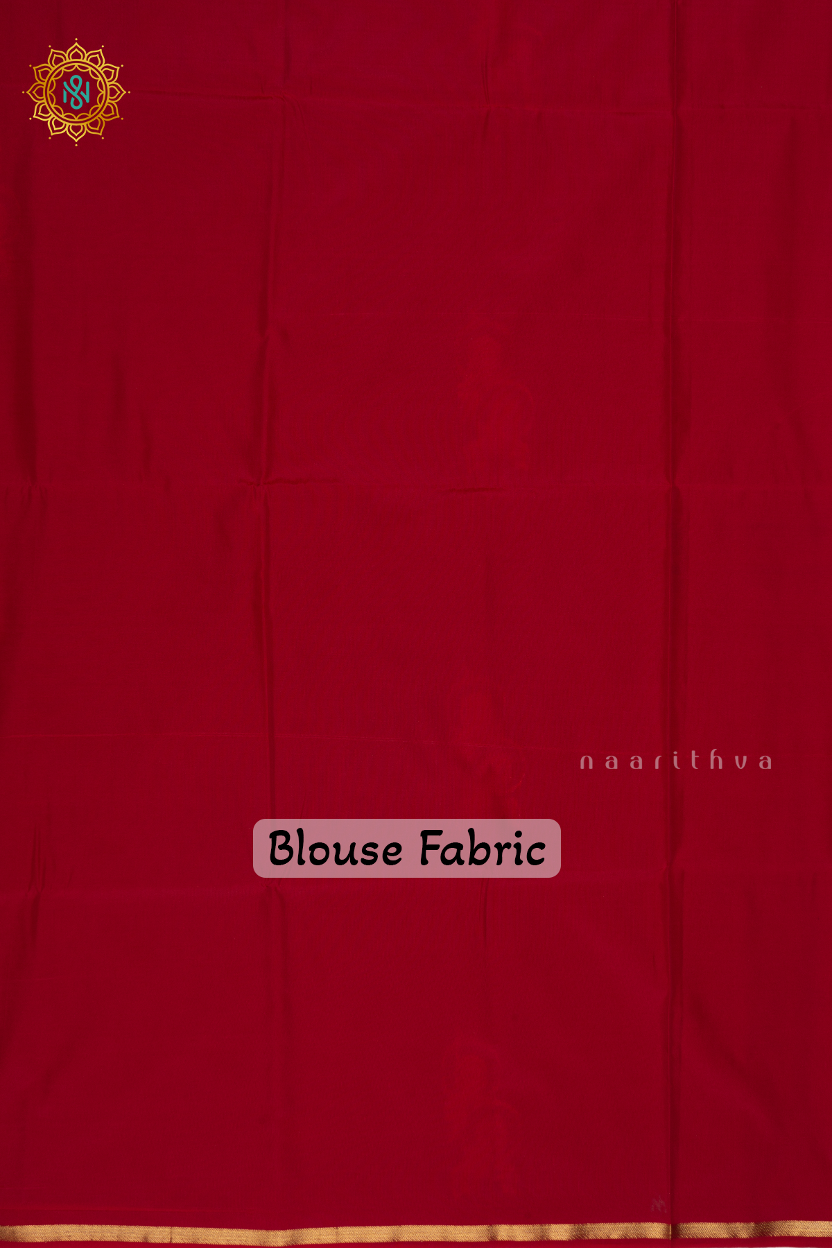 CYAN BLLUE WITH RED- SEMI SOFT SILK SAREE ALLOVER ZARI BUTTAS AND CONTRAST GAP BORDER